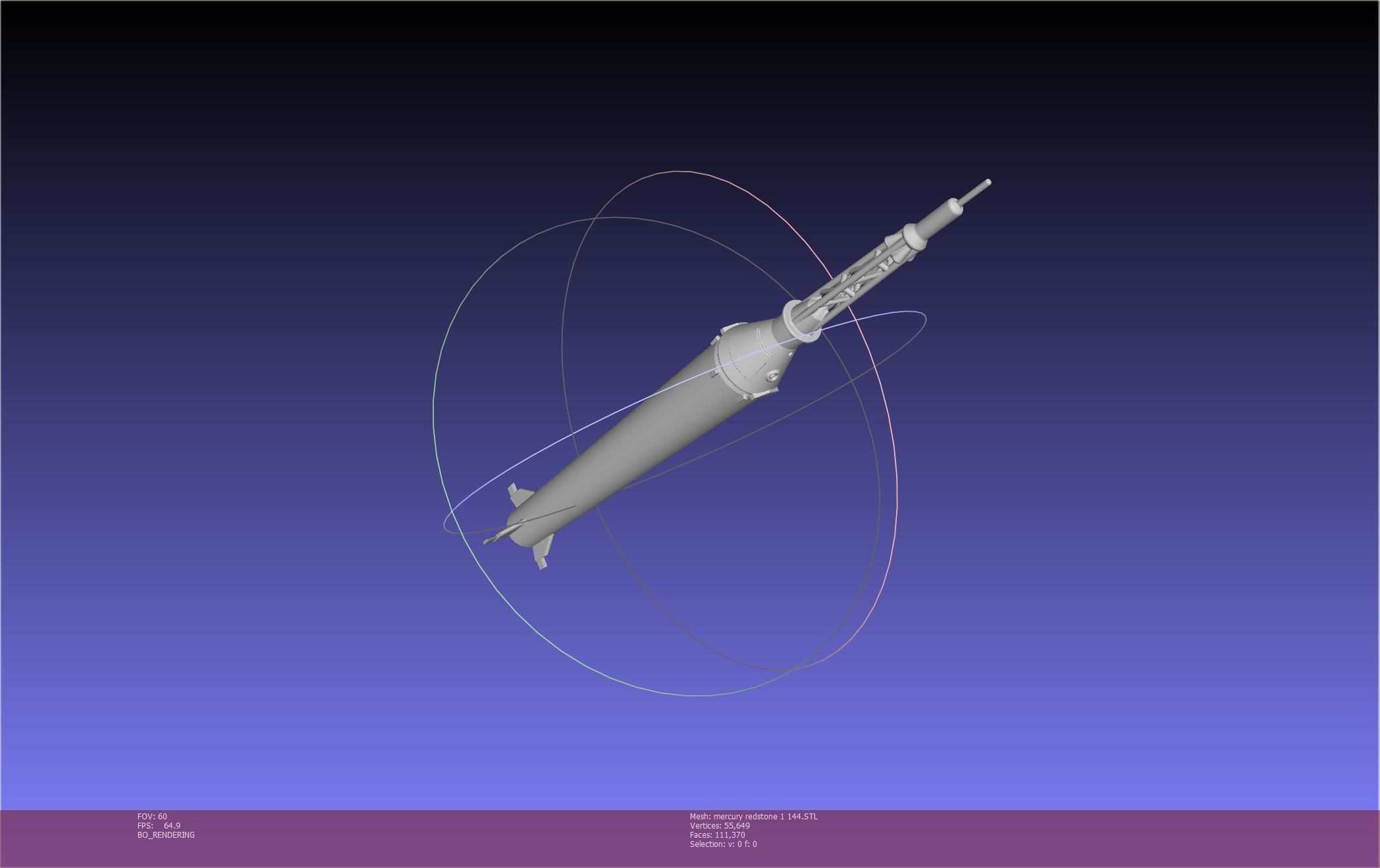 Mercury-Redstone Rocket Printable Miniature 3D print model_88