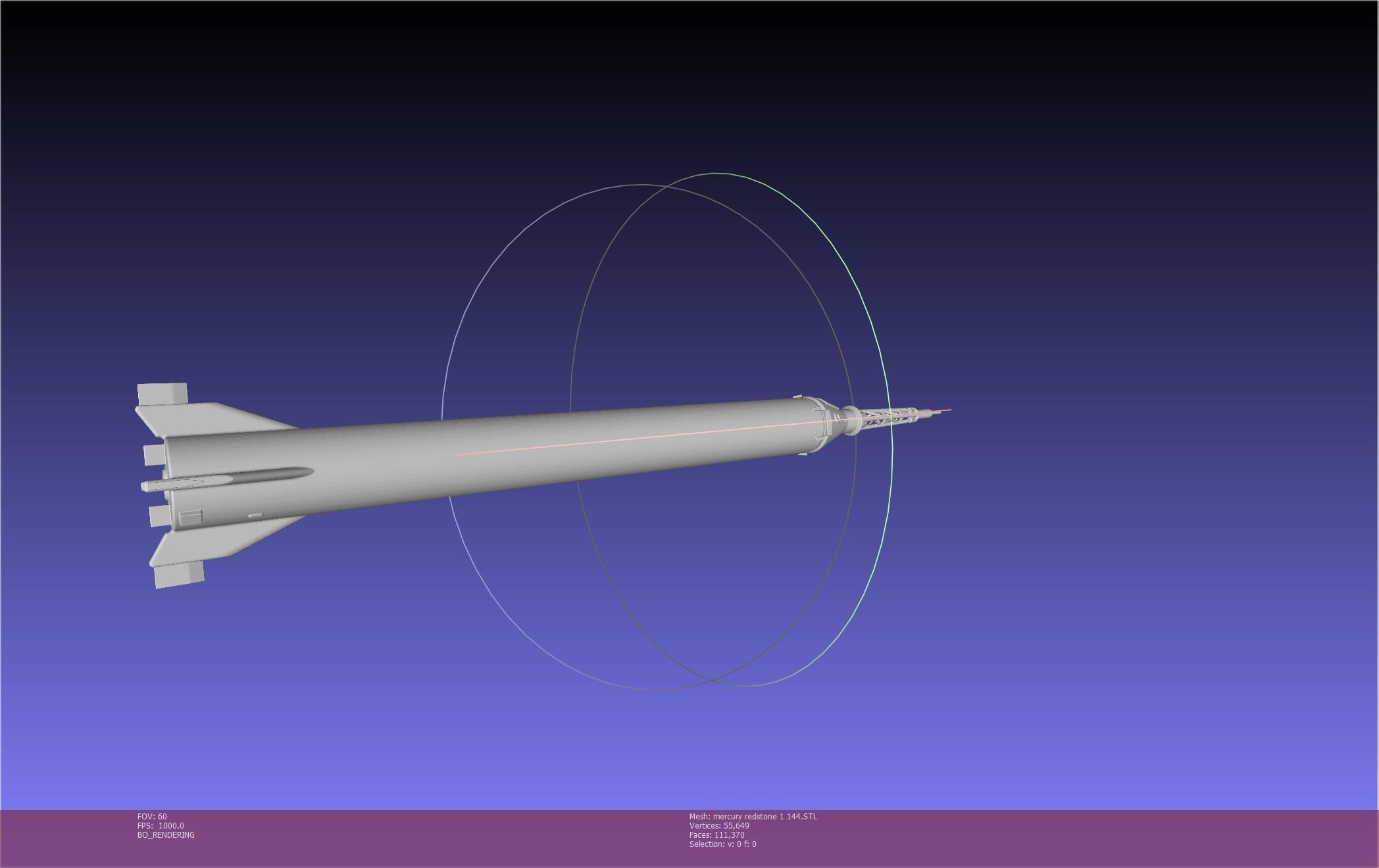 Mercury-Redstone Rocket Printable Miniature 3D print model_111