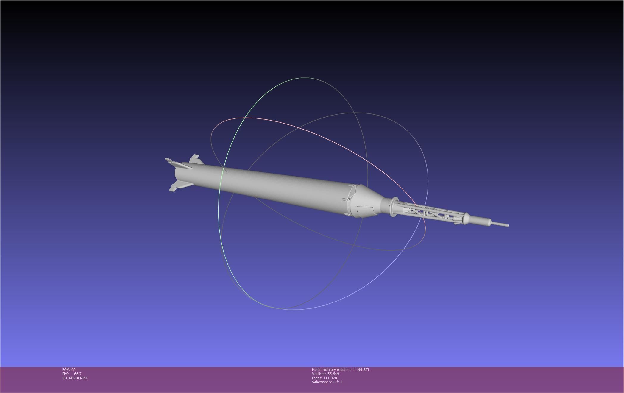 Mercury-Redstone Rocket Printable Miniature 3D print model_58