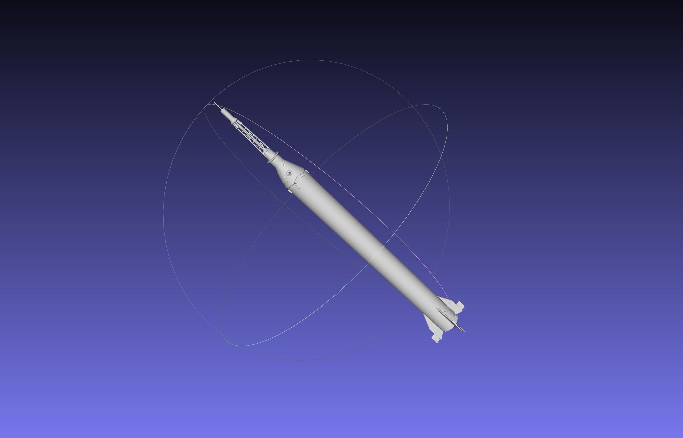 Mercury-Redstone Rocket Printable Miniature 3D print model_10