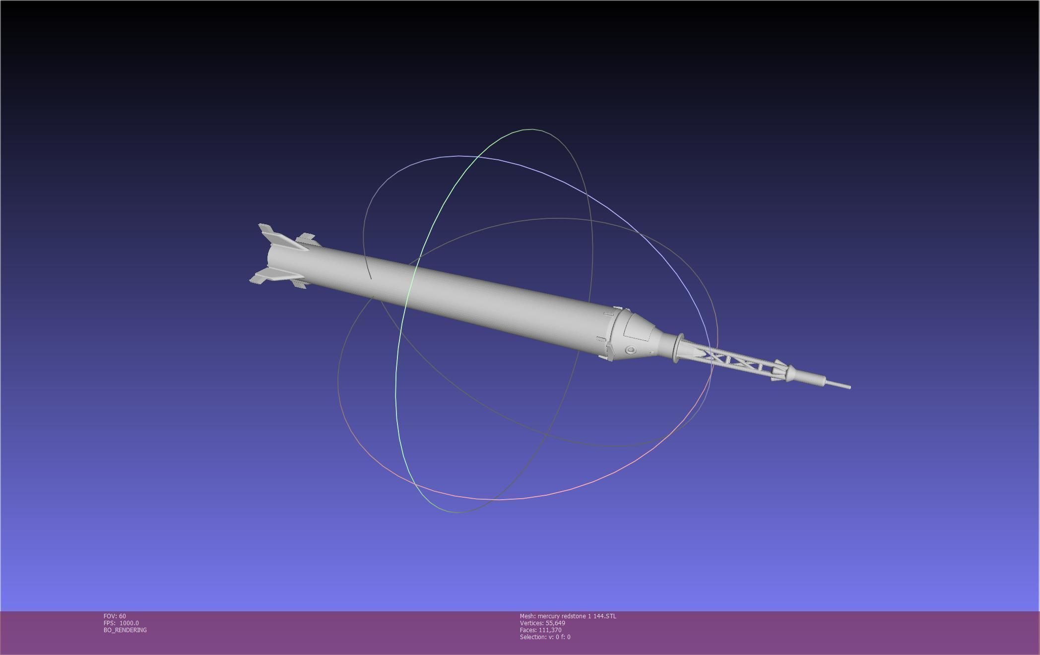 Mercury-Redstone Rocket Printable Miniature 3D print model_94