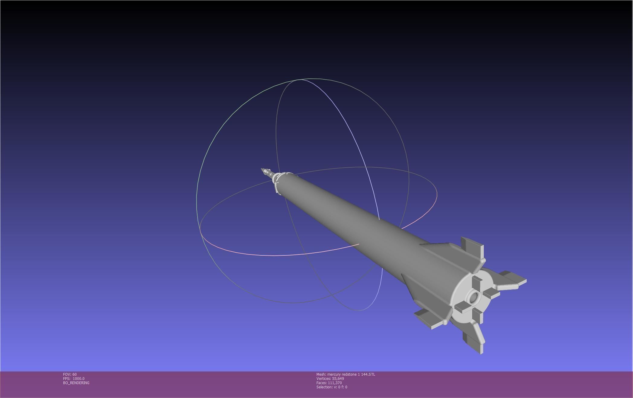 Mercury-Redstone Rocket Printable Miniature 3D print model_116