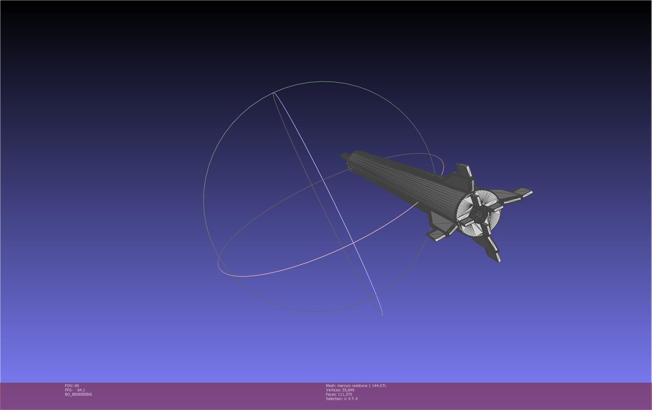 Mercury-Redstone Rocket Printable Miniature 3D print model_50