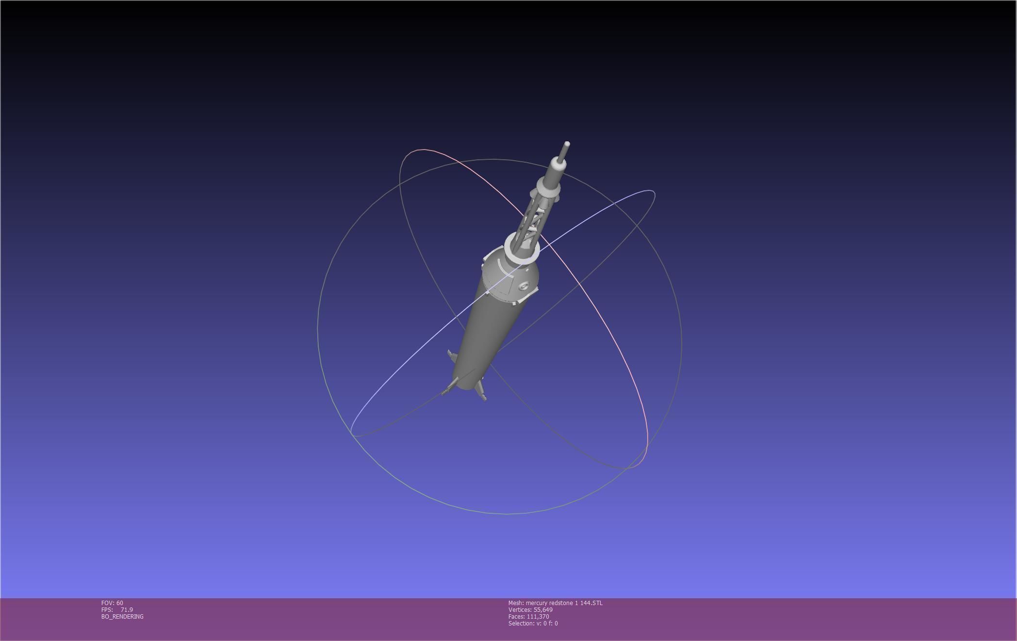 Mercury-Redstone Rocket Printable Miniature 3D print model_70