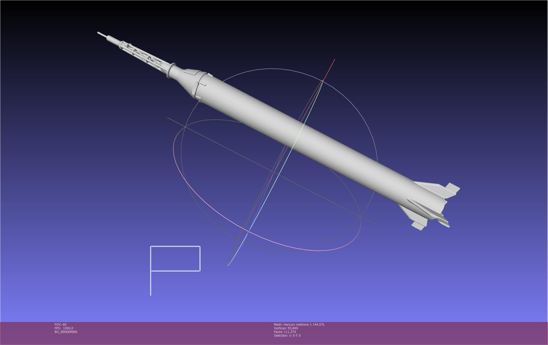Mercury-Redstone Rocket Printable Miniature 3D print model_145