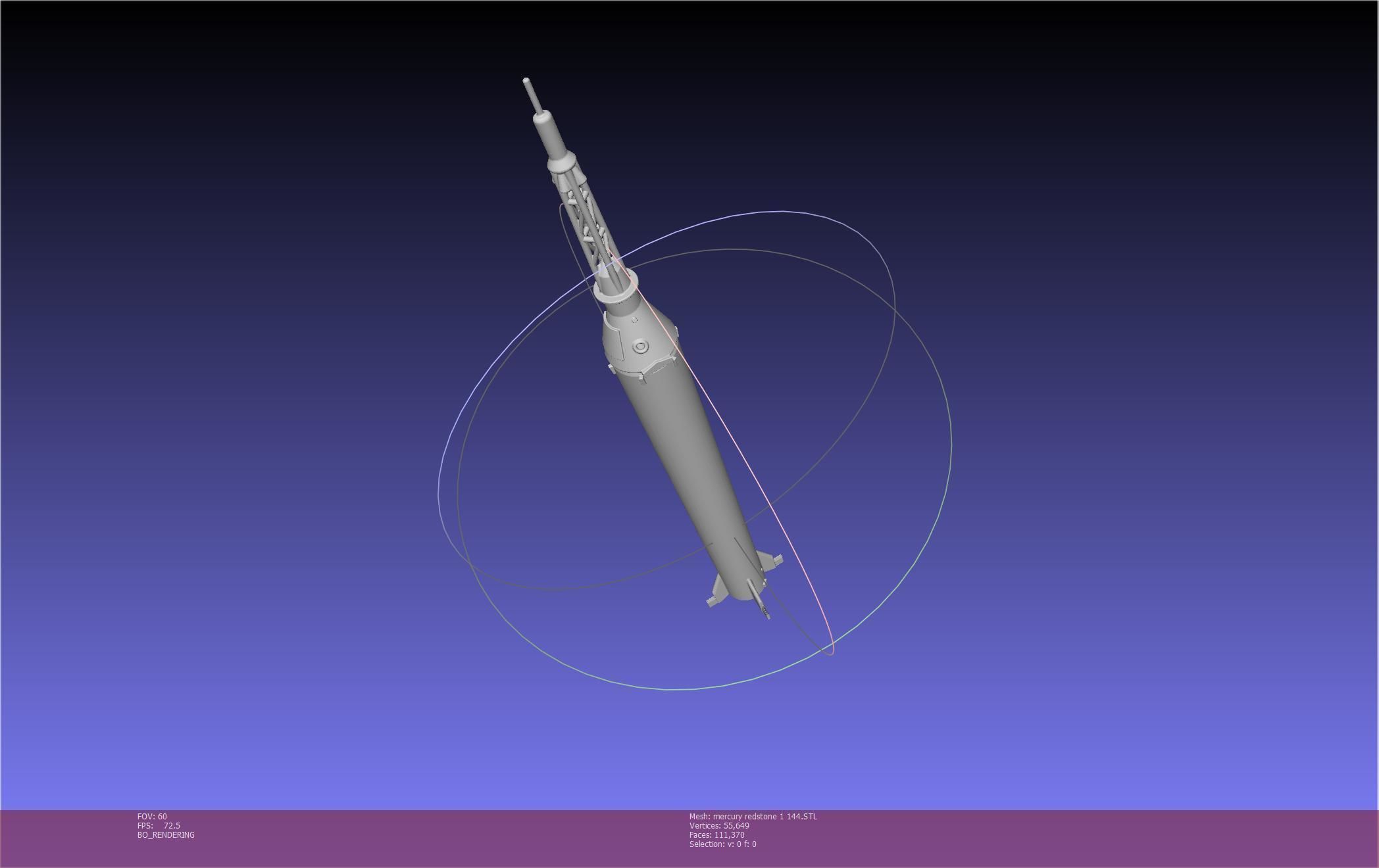 Mercury-Redstone Rocket Printable Miniature 3D print model_62