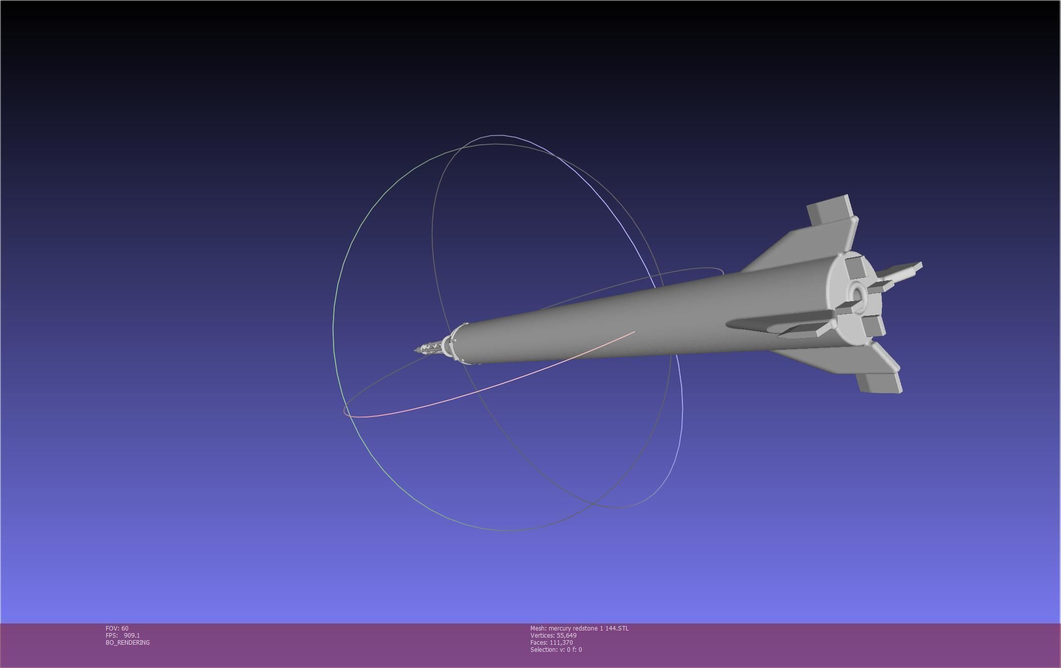 Mercury-Redstone Rocket Printable Miniature 3D print model_122