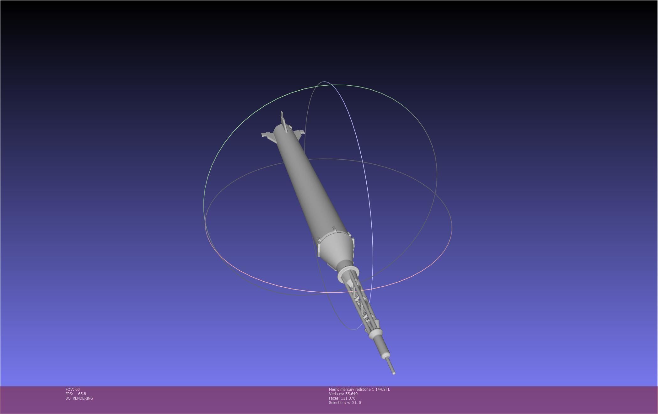 Mercury-Redstone Rocket Printable Miniature 3D print model_83