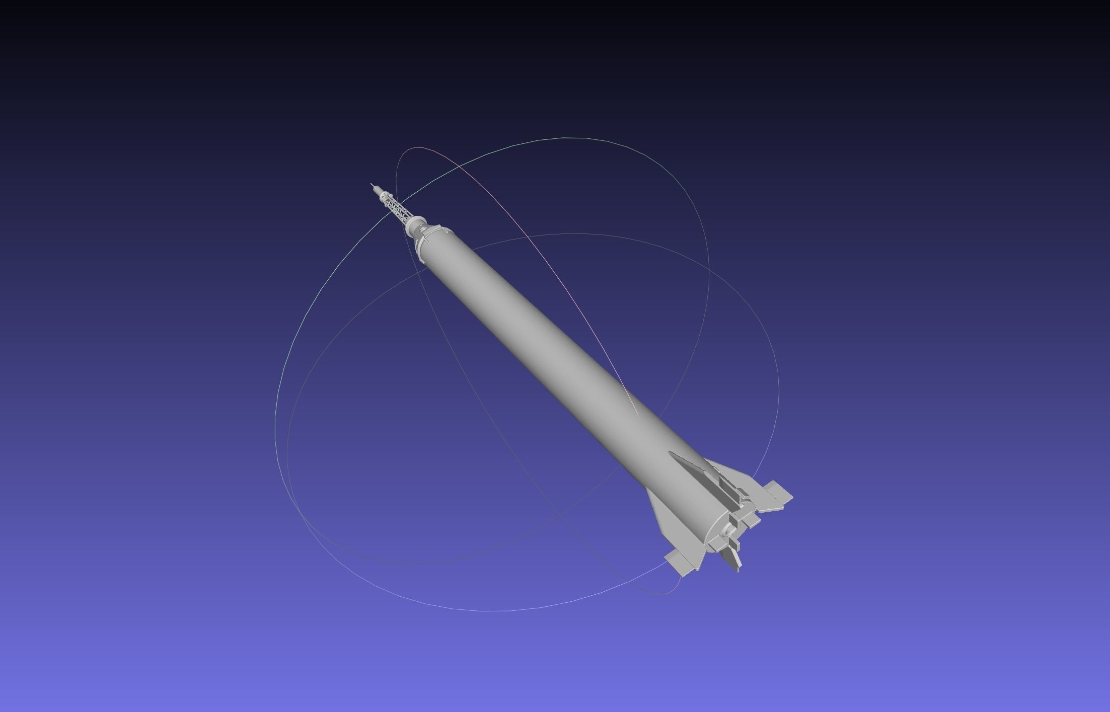 Mercury-Redstone Rocket Printable Miniature 3D print model_14
