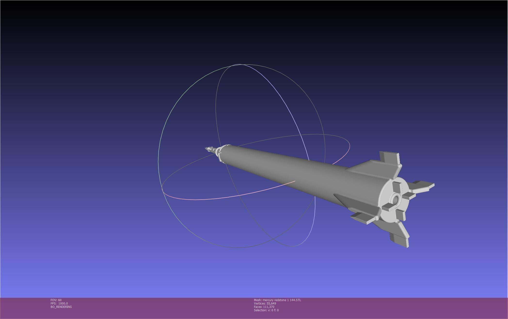 Mercury-Redstone Rocket Printable Miniature 3D print model_115