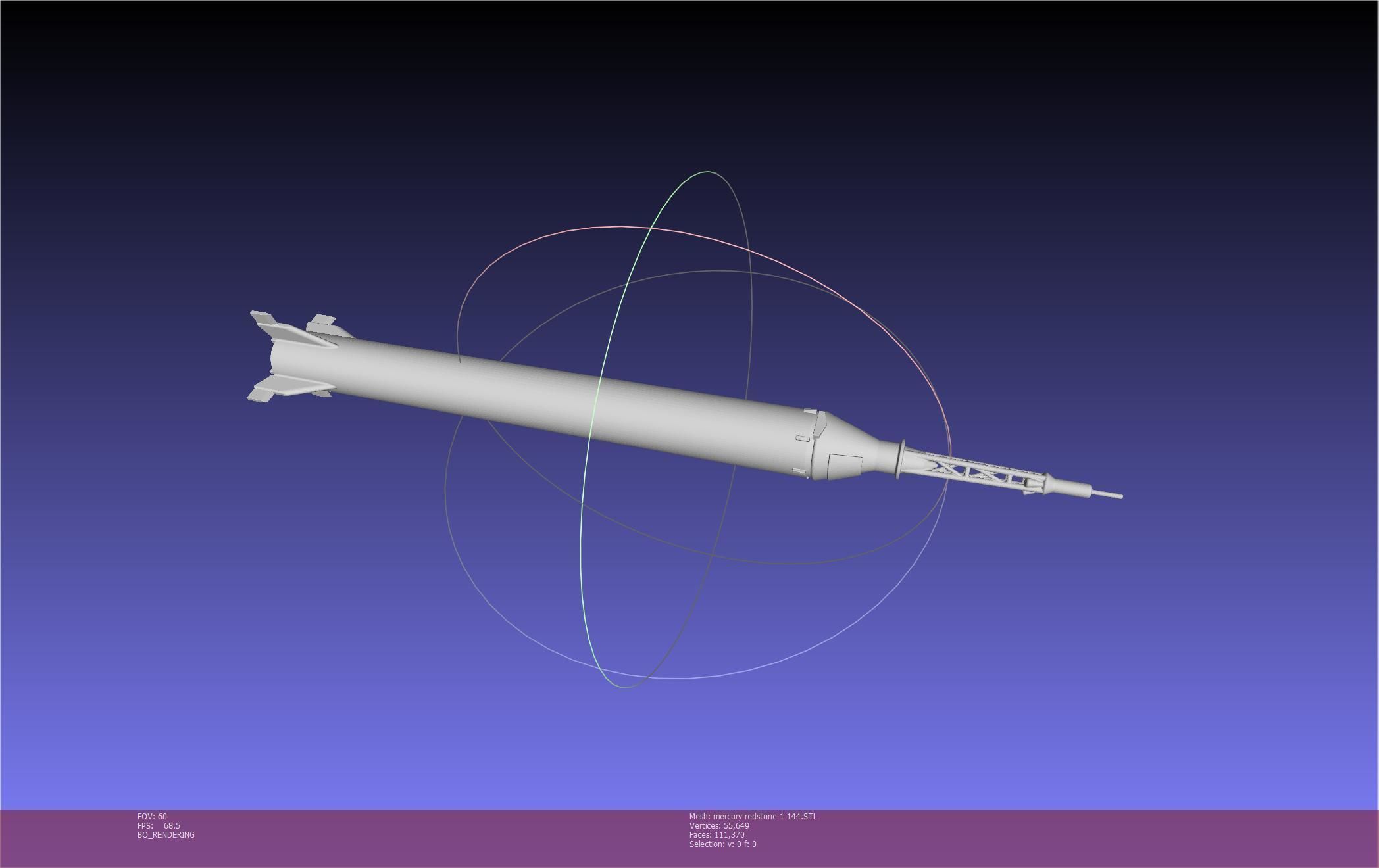 Mercury-Redstone Rocket Printable Miniature 3D print model_90