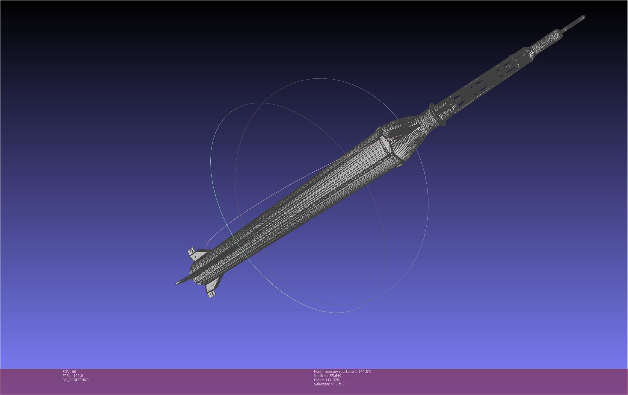 Mercury-Redstone Rocket Printable Miniature 3D print model_45