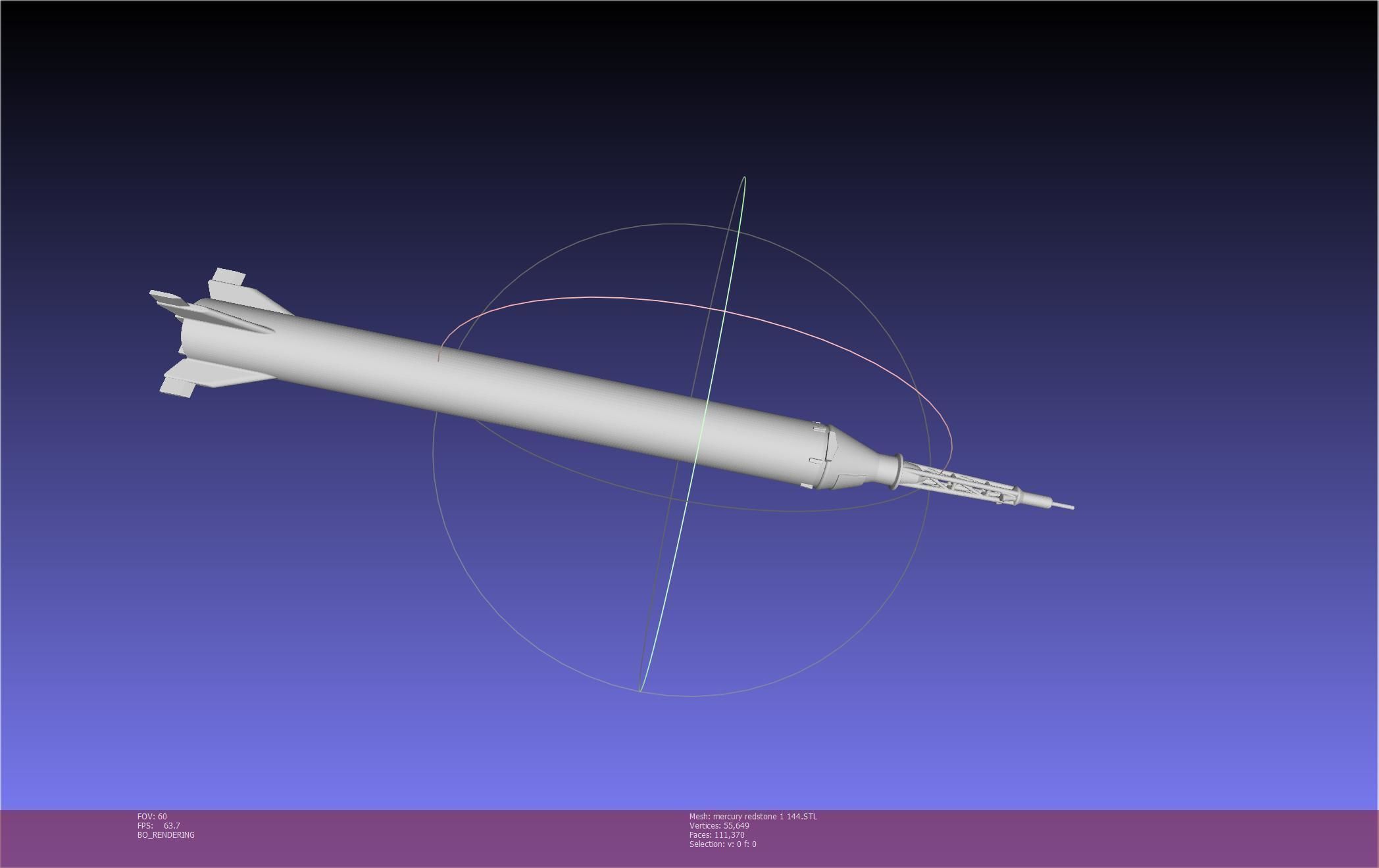 Mercury-Redstone Rocket Printable Miniature 3D print model_82