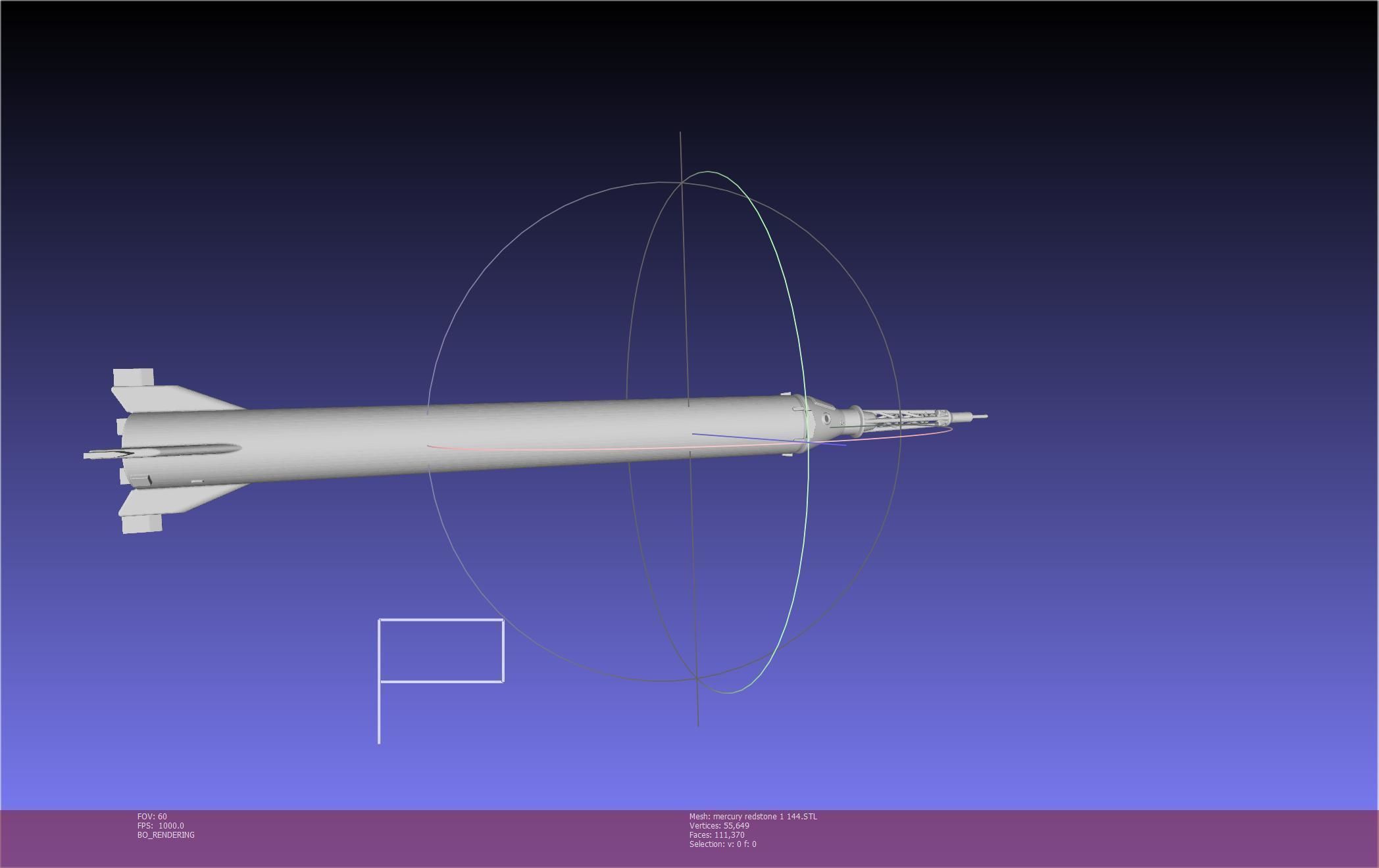 Mercury-Redstone Rocket Printable Miniature 3D print model_109