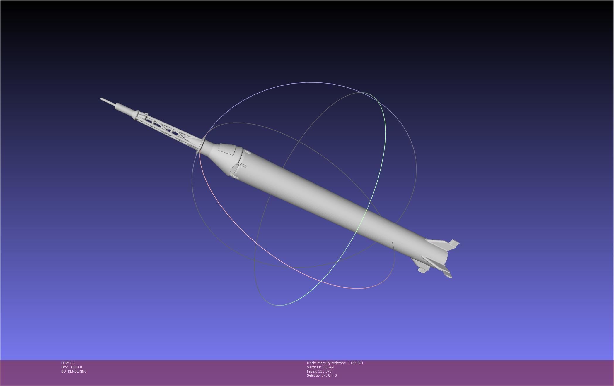 Mercury-Redstone Rocket Printable Miniature 3D print model_126
