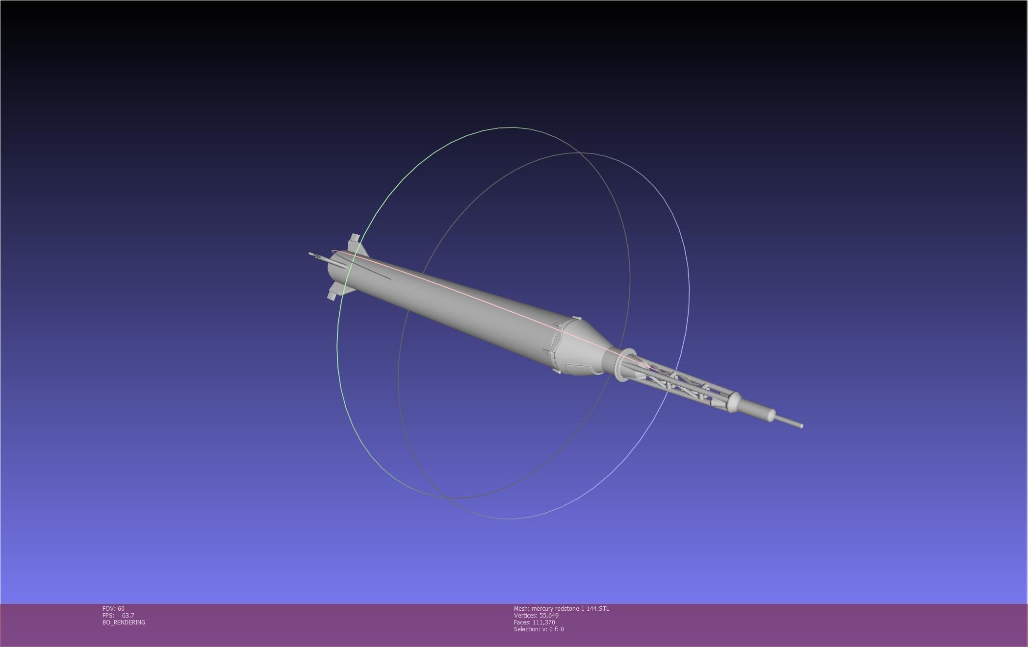 Mercury-Redstone Rocket Printable Miniature 3D print model_75