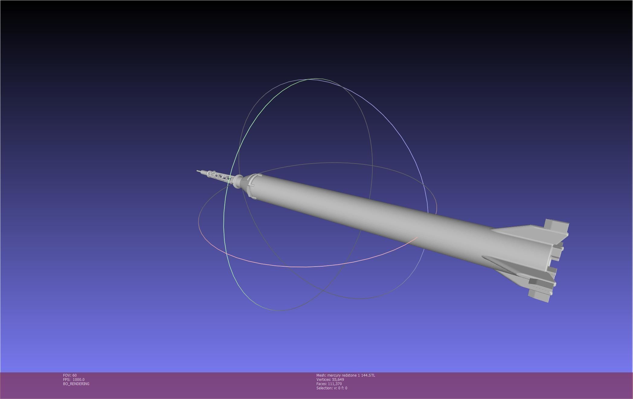 Mercury-Redstone Rocket Printable Miniature 3D print model_117