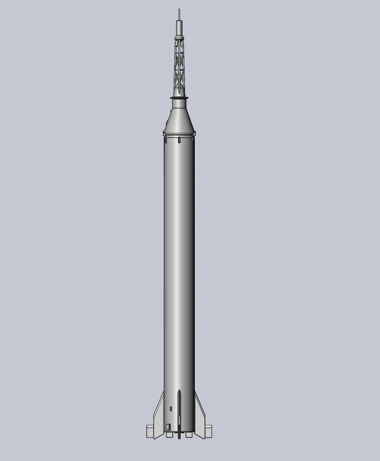 Mercury-Redstone Rocket Printable Miniature 3D print model_12