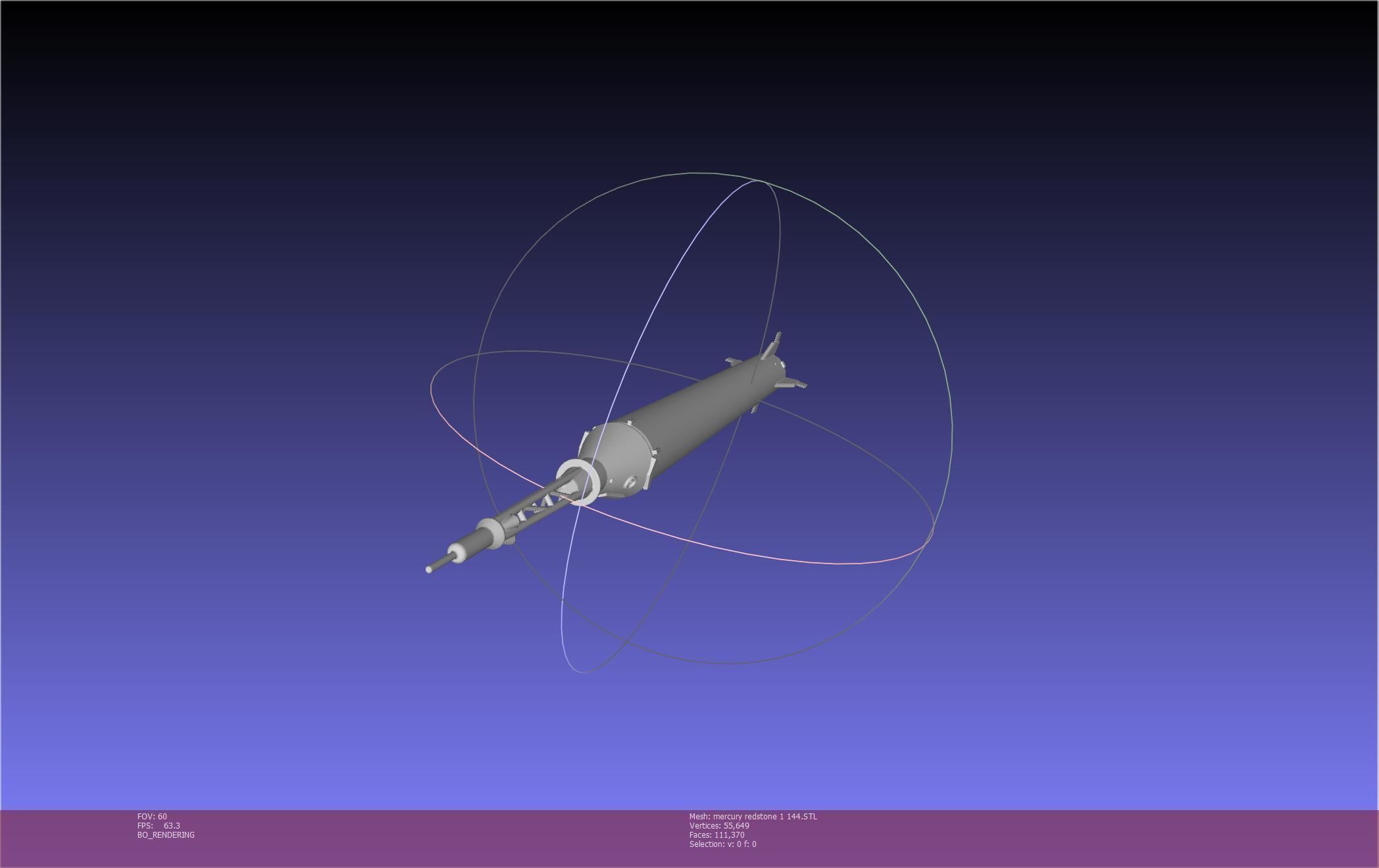 Mercury-Redstone Rocket Printable Miniature 3D print model_71