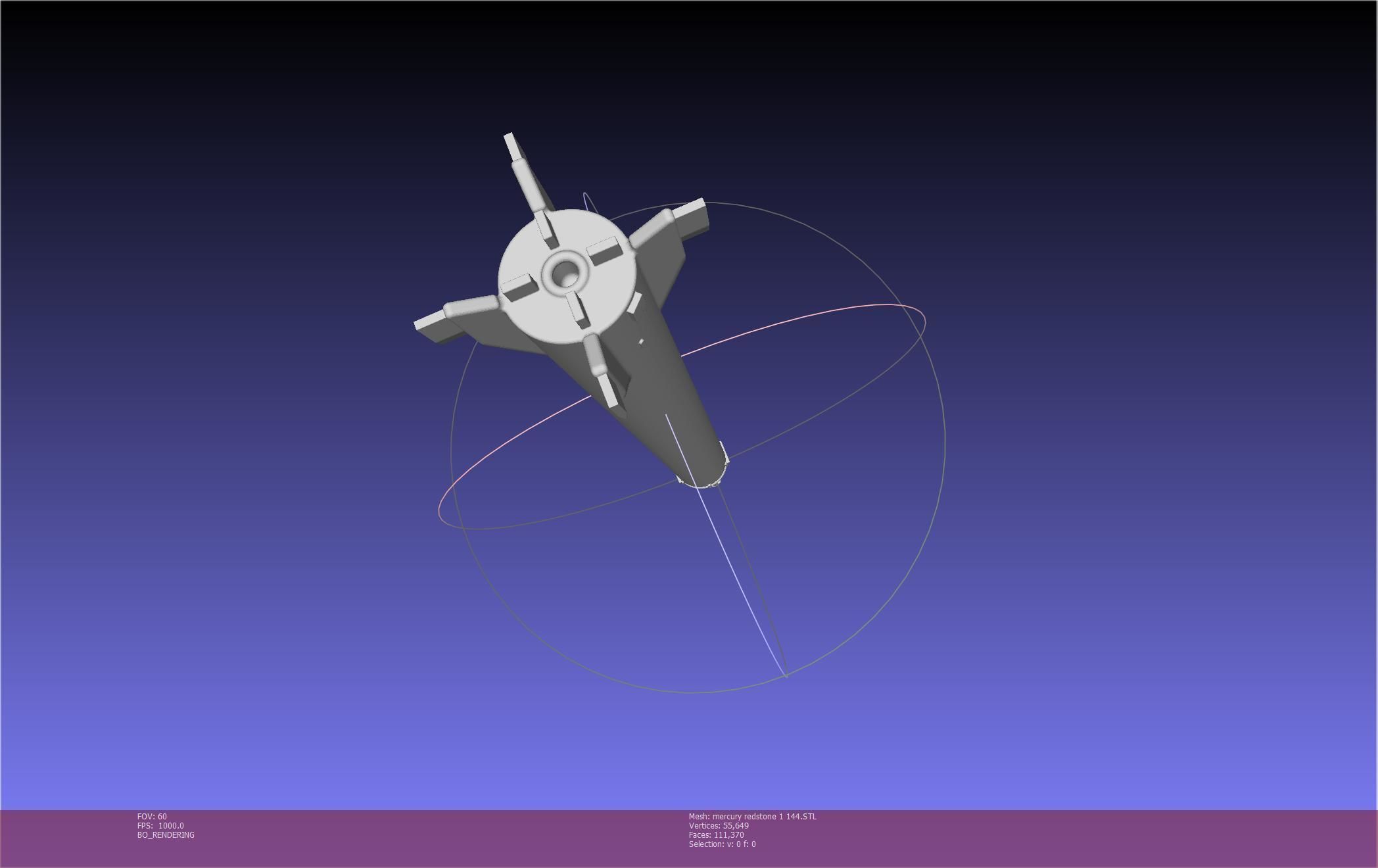 Mercury-Redstone Rocket Printable Miniature 3D print model_112