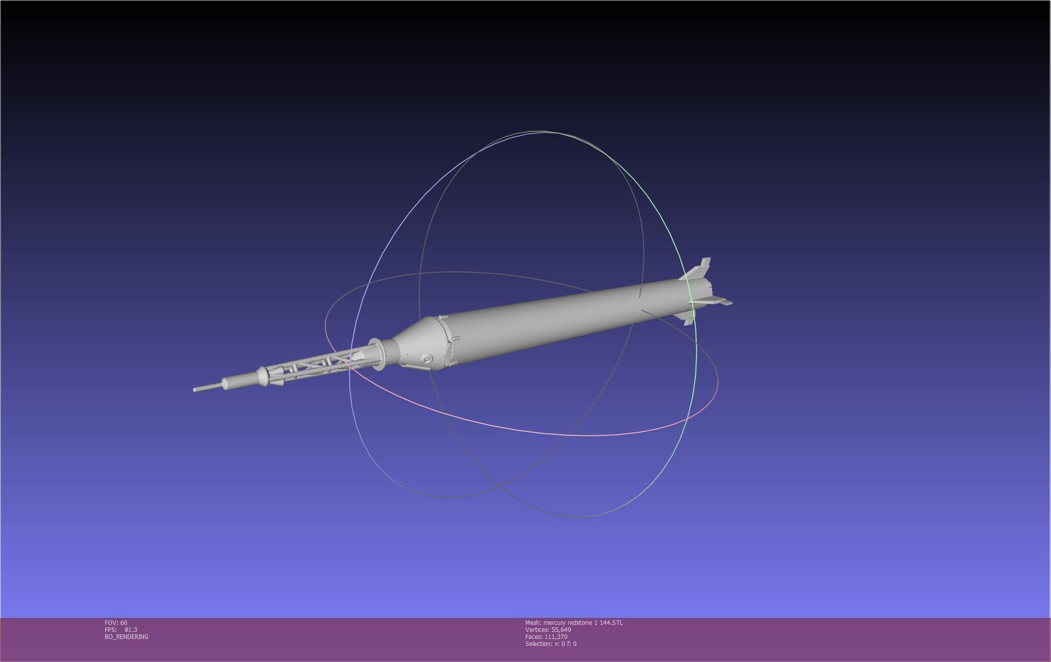 Mercury-Redstone Rocket Printable Miniature 3D print model_64