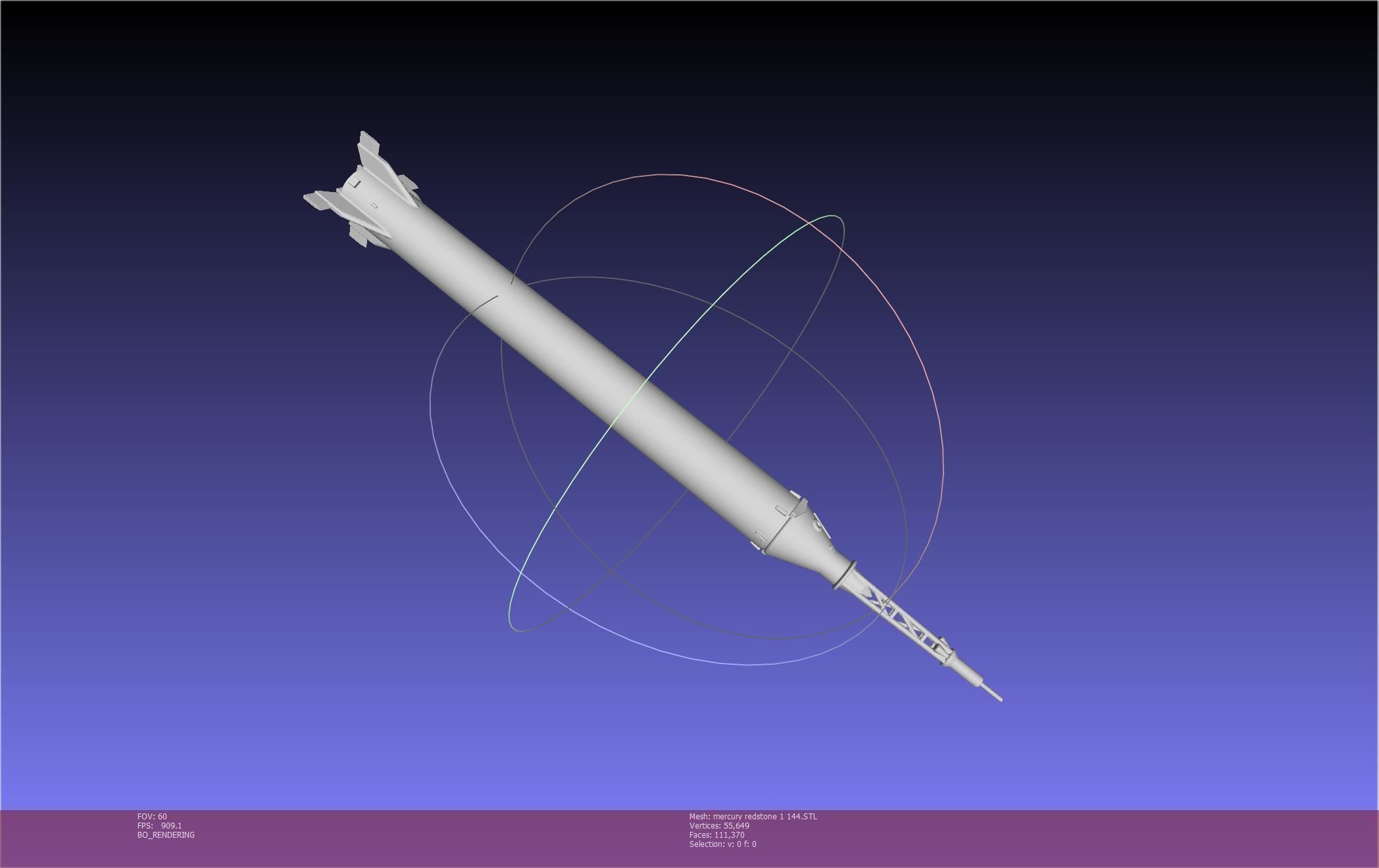 Mercury-Redstone Rocket Printable Miniature 3D print model_96