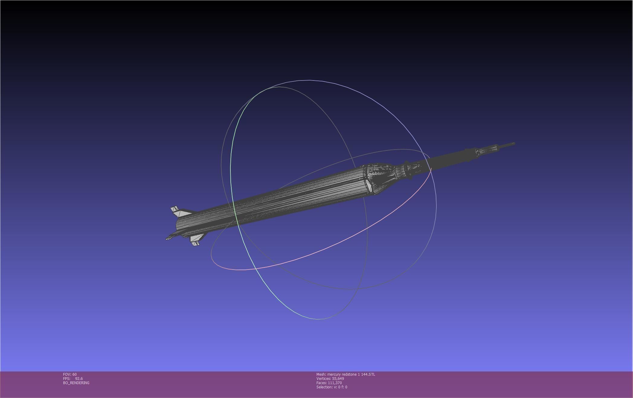 Mercury-Redstone Rocket Printable Miniature 3D print model_56