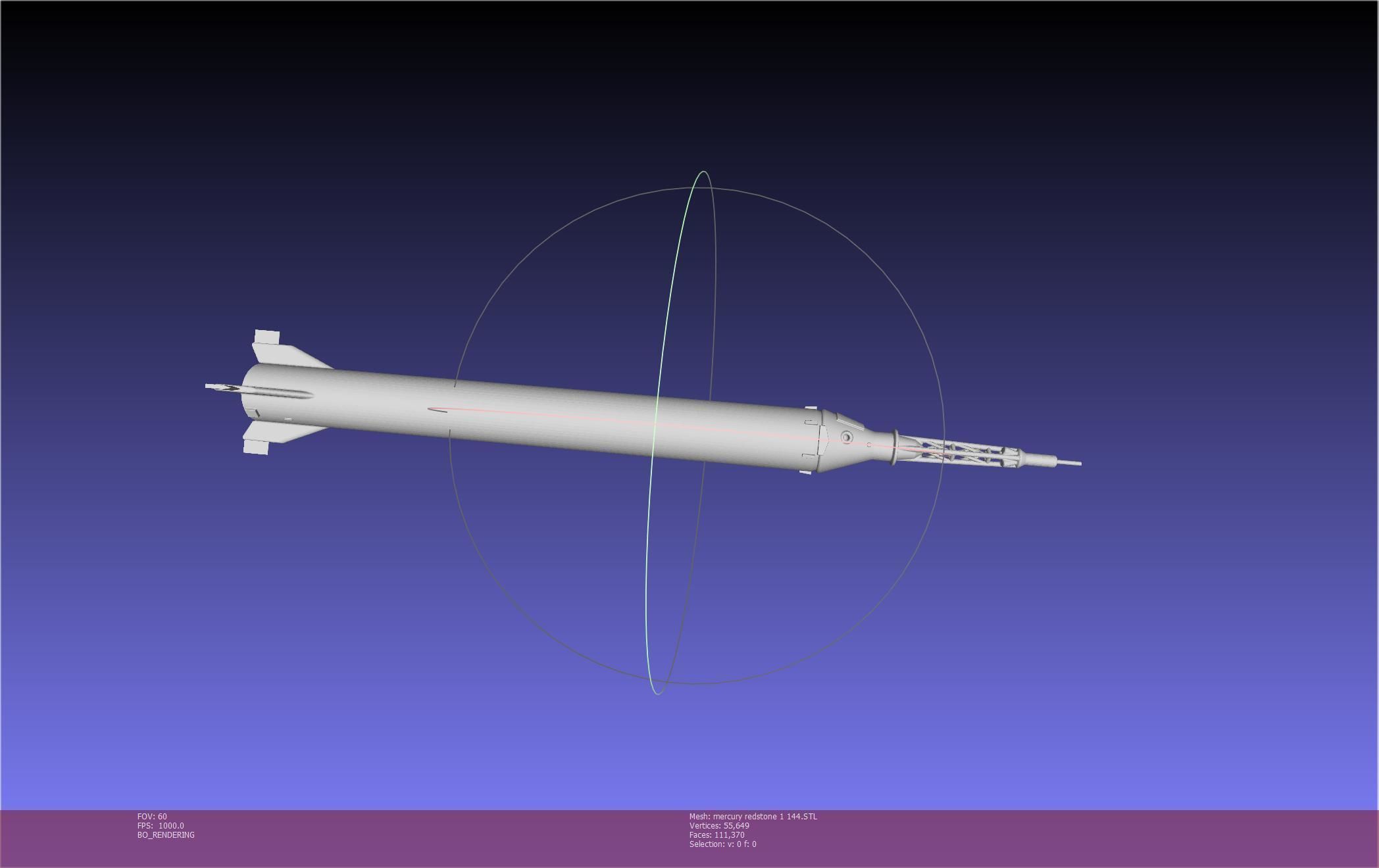 Mercury-Redstone Rocket Printable Miniature 3D print model_100