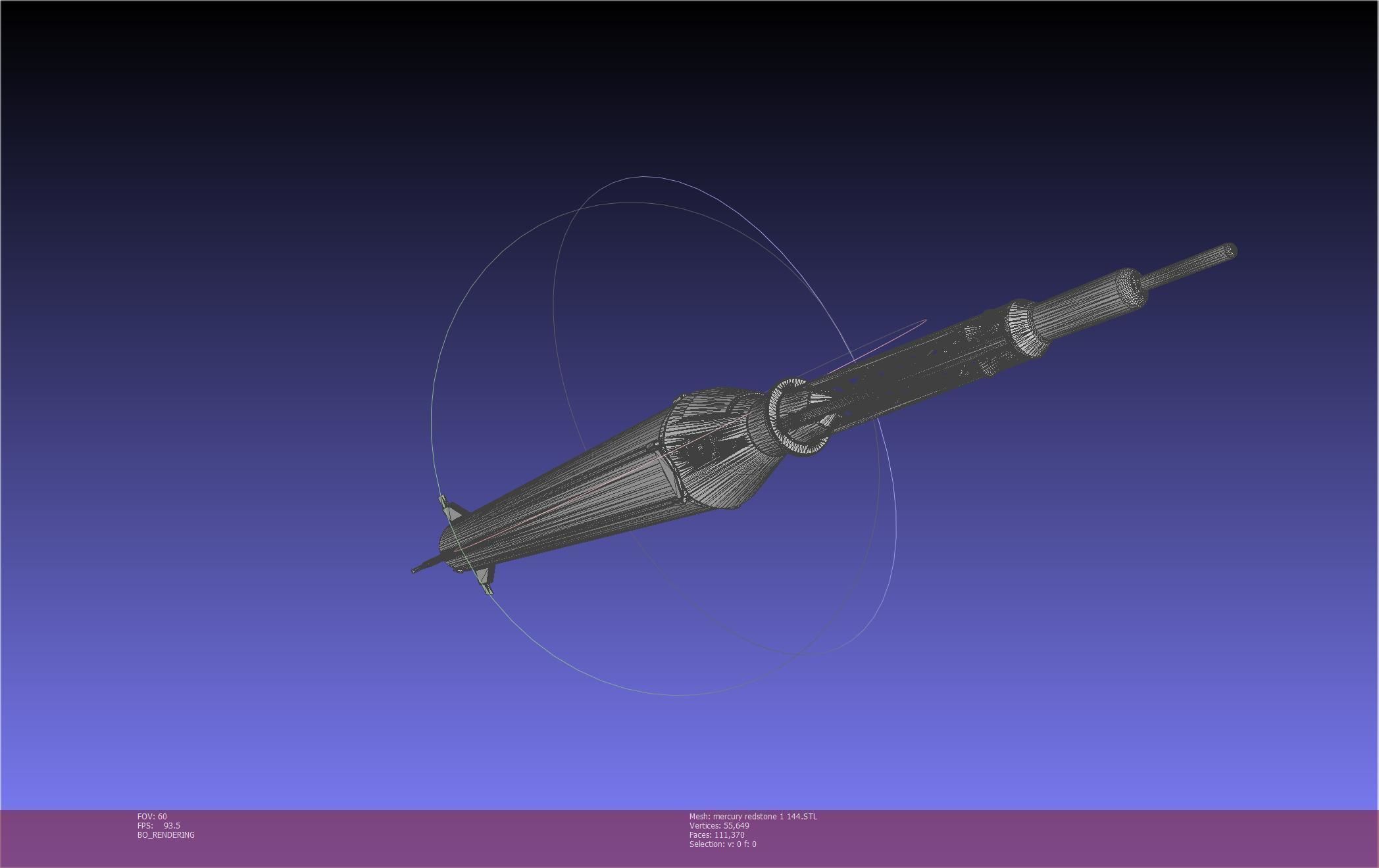 Mercury-Redstone Rocket Printable Miniature 3D print model_49