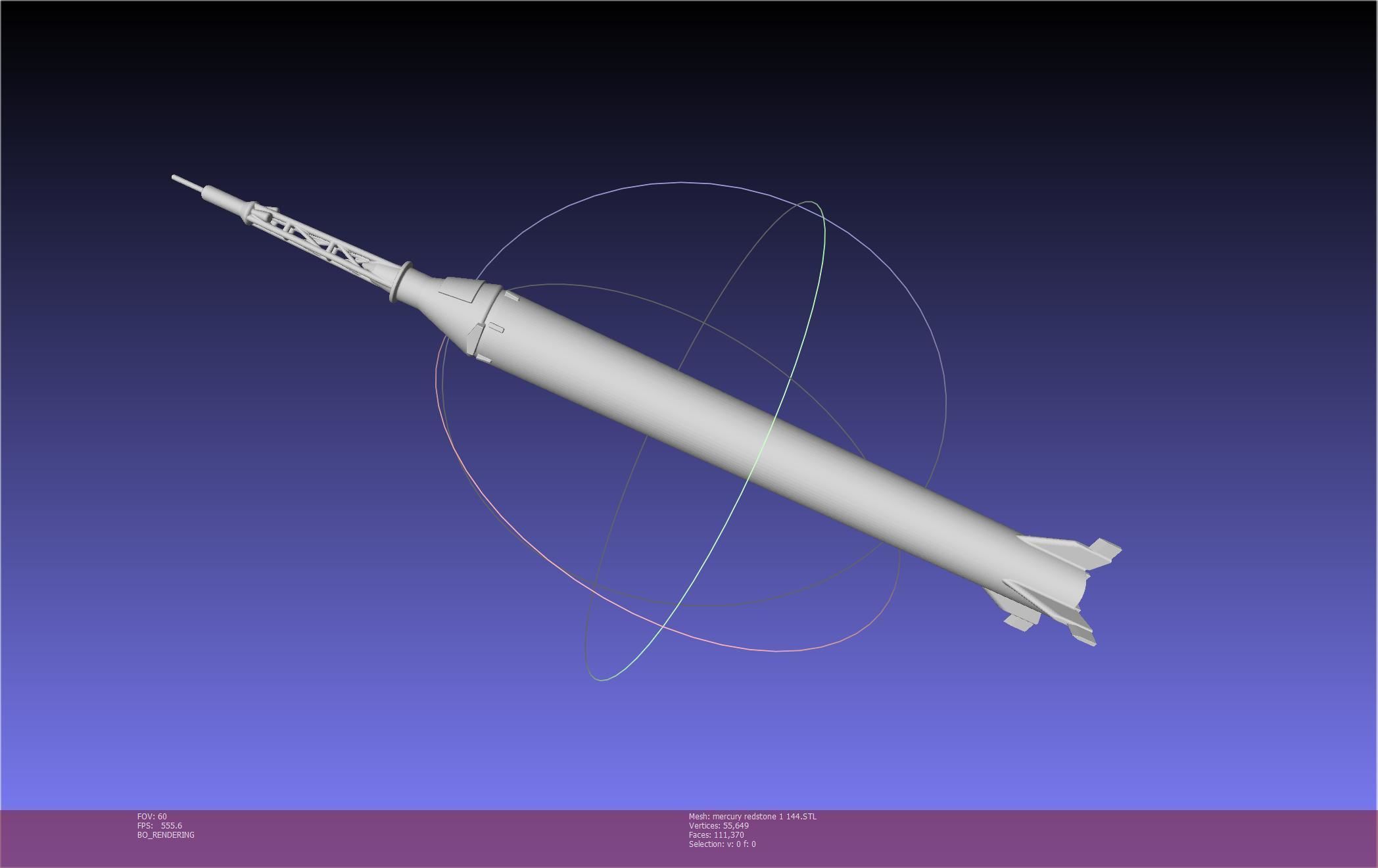 Mercury-Redstone Rocket Printable Miniature 3D print model_149