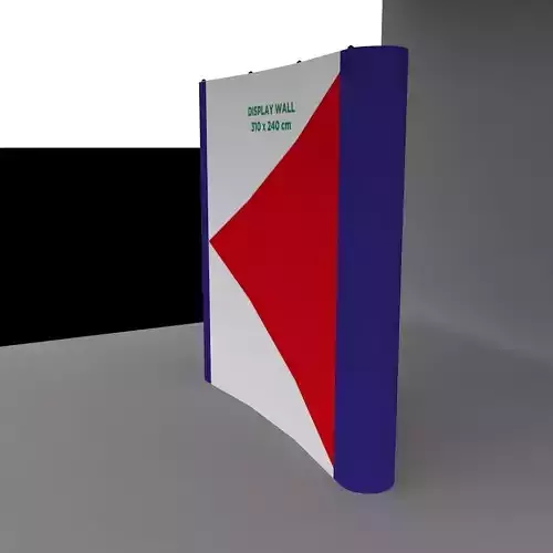 Banner Wall Display Low-poly 3D model