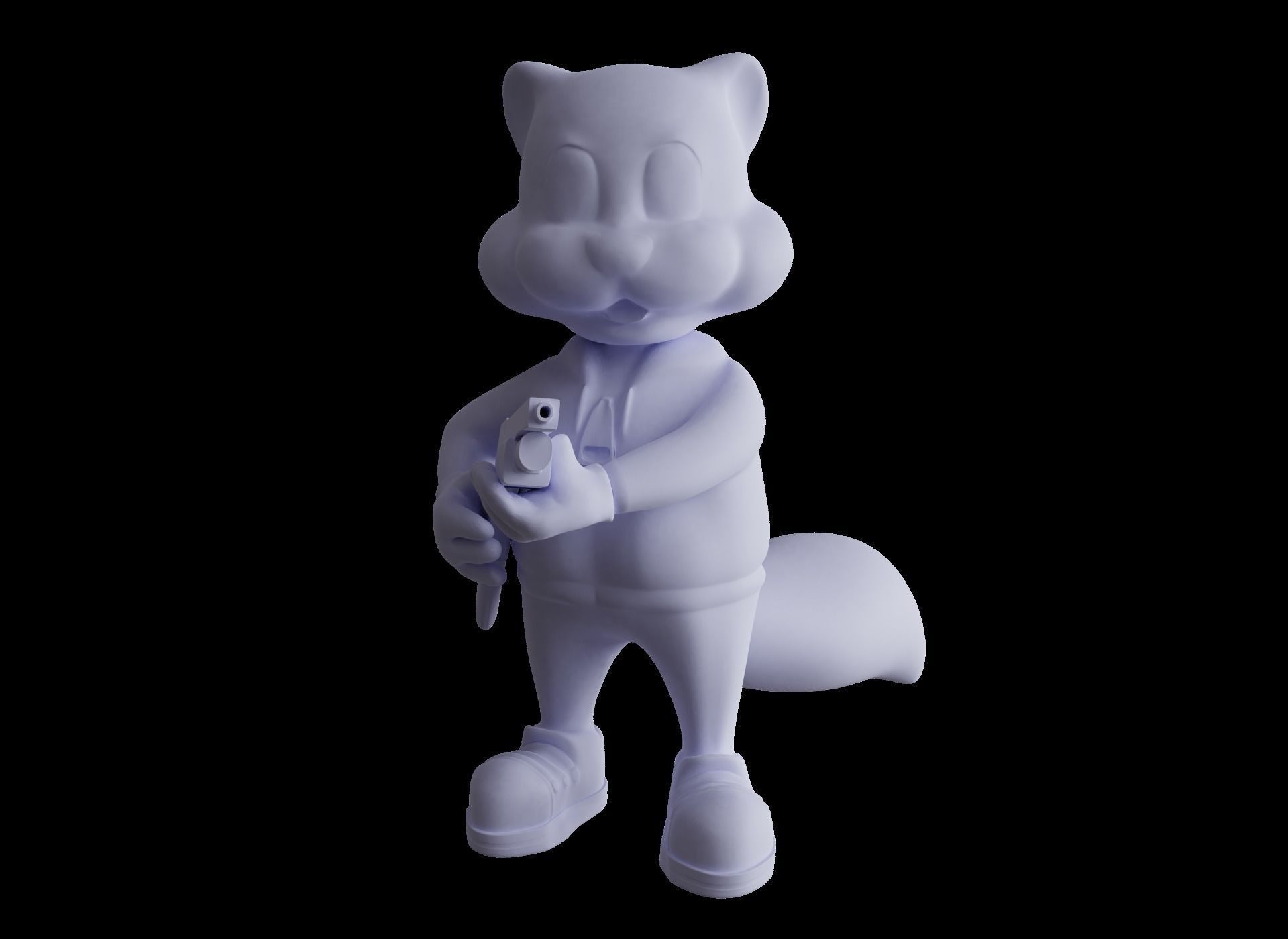 Conker the Squirrel with a Shotgun Free 3D print model_2