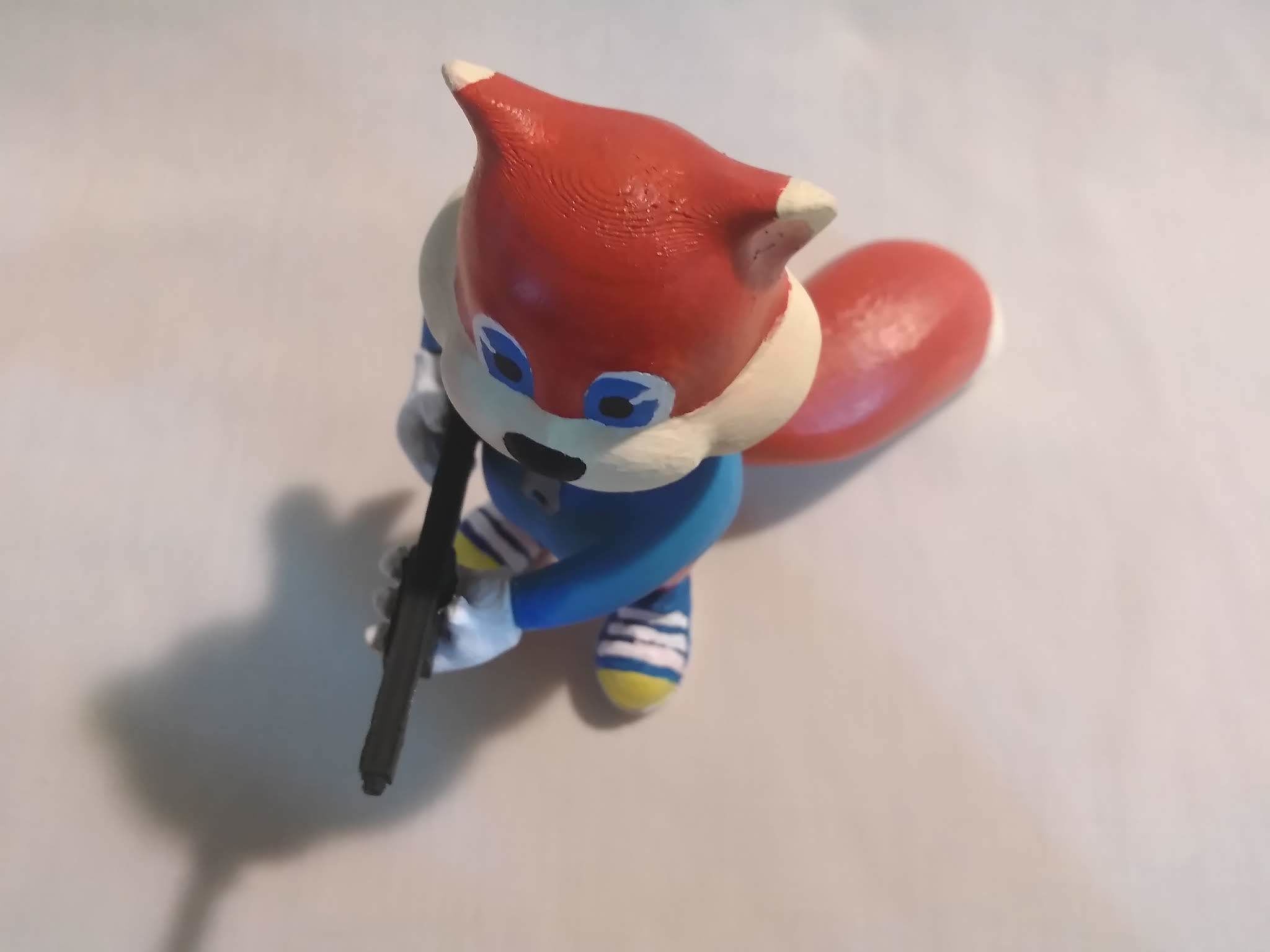 Conker the Squirrel with a Shotgun Free 3D print model_15
