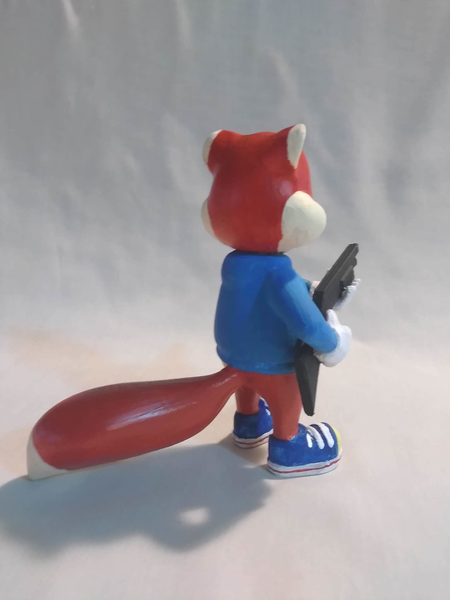 Conker the Squirrel with a Shotgun Free 3D print model_9