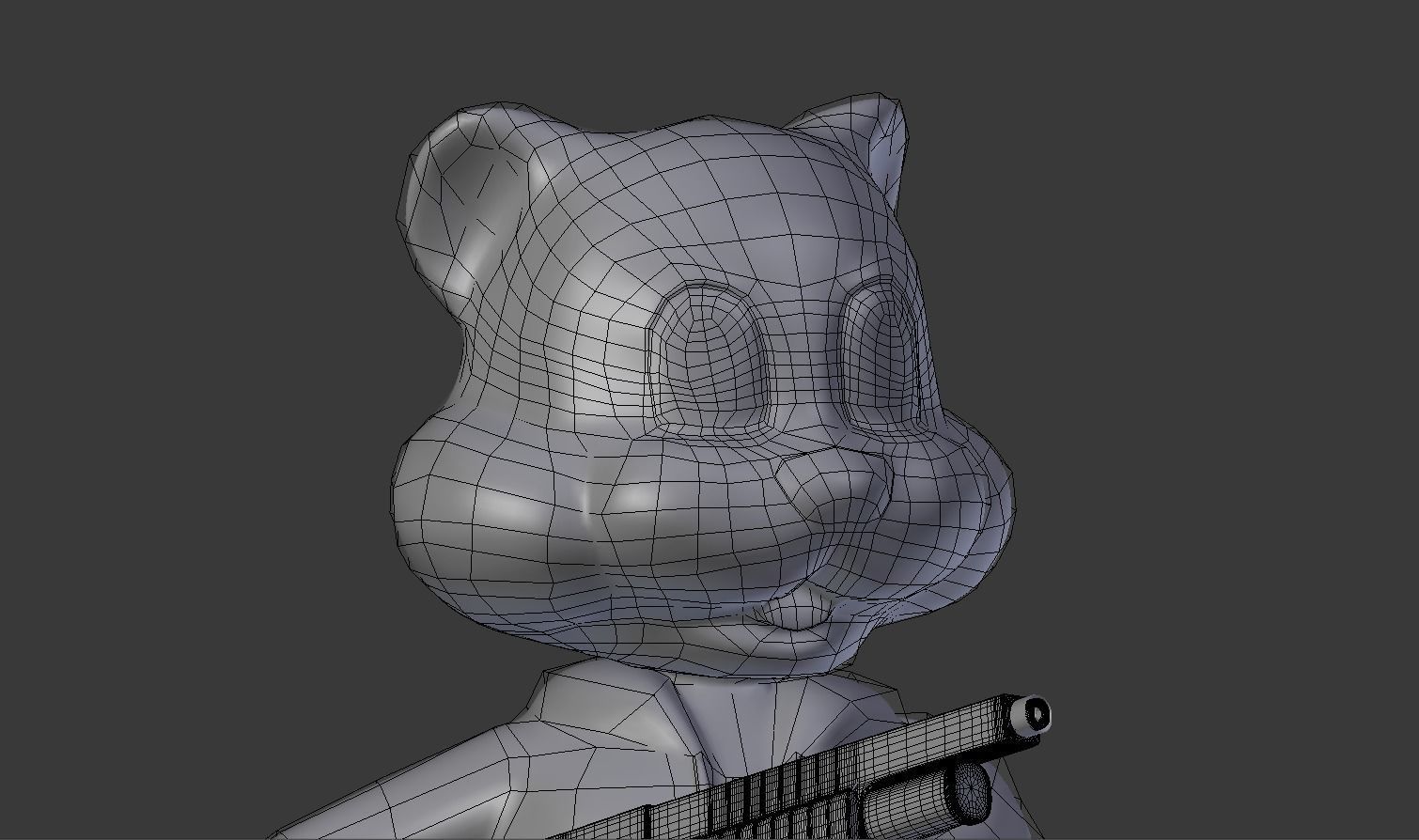 Conker the Squirrel with a Shotgun Free 3D print model_3