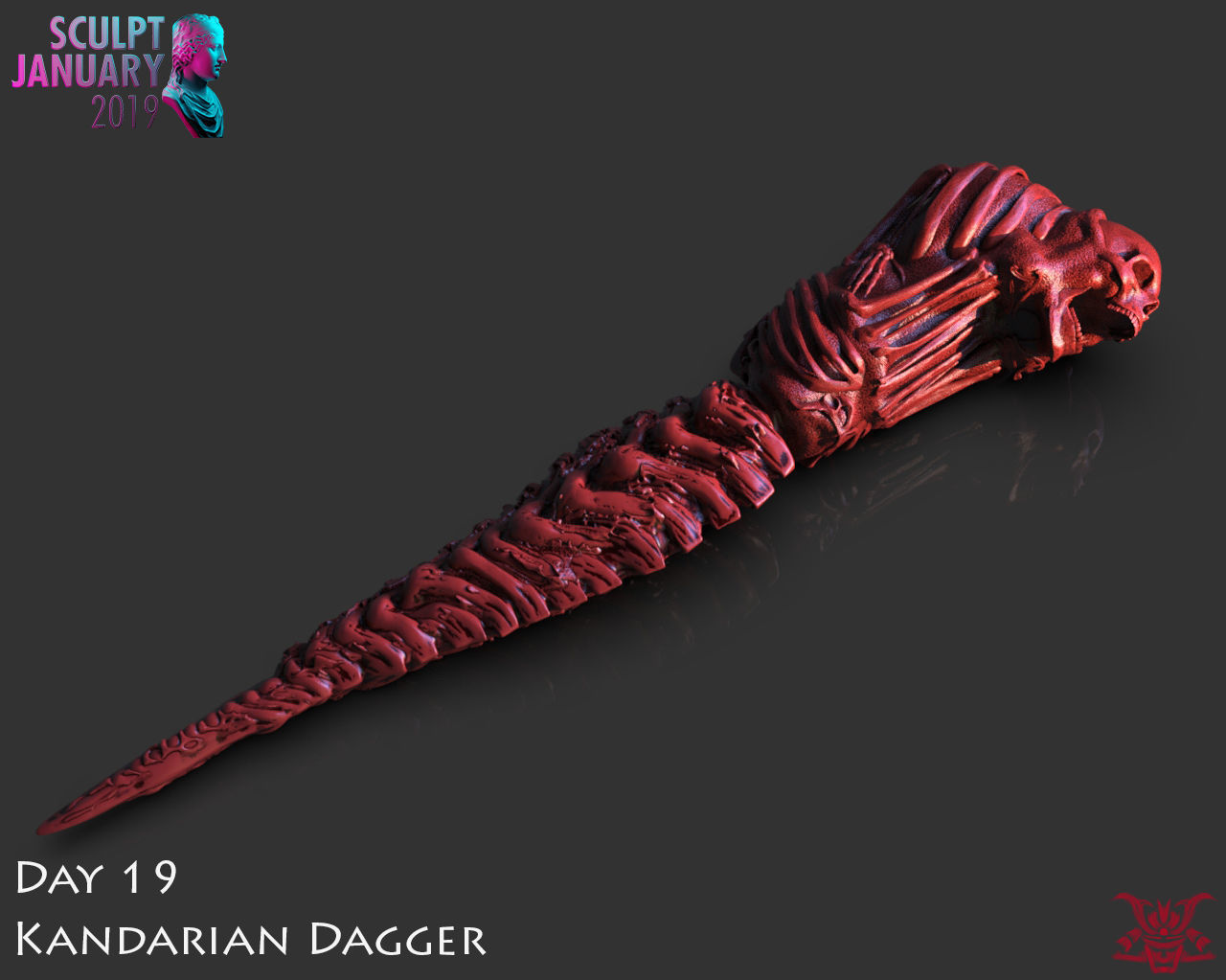 The Kandarian Dagger Timelapse and Model 3D print model_8