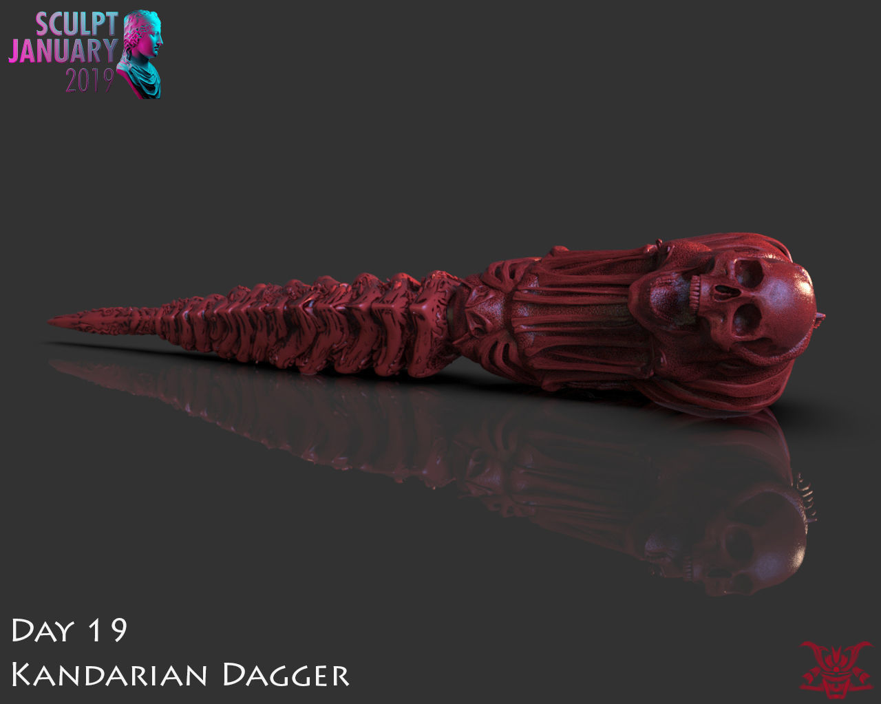 The Kandarian Dagger Timelapse and Model 3D print model_11