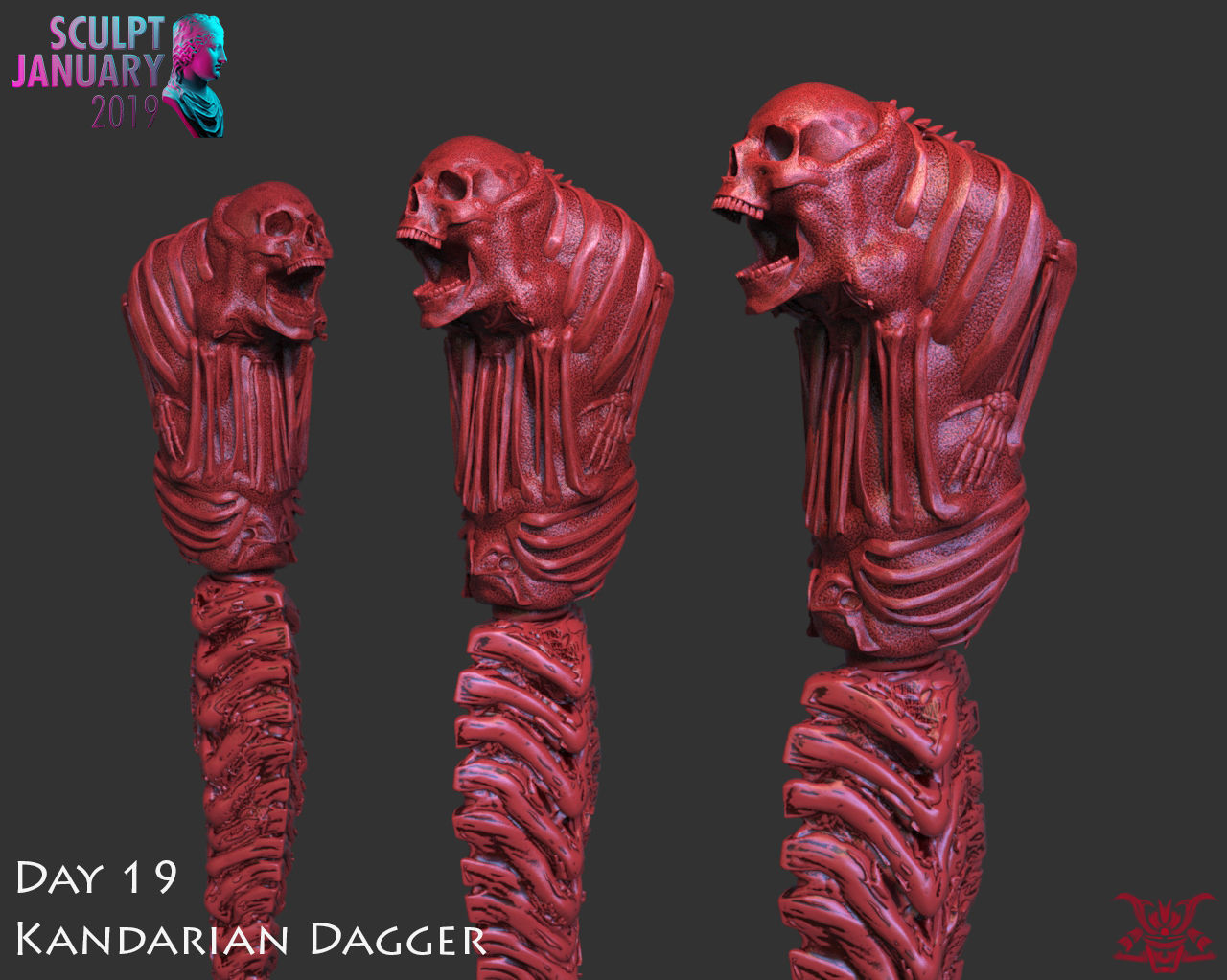 The Kandarian Dagger Timelapse and Model 3D print model_3