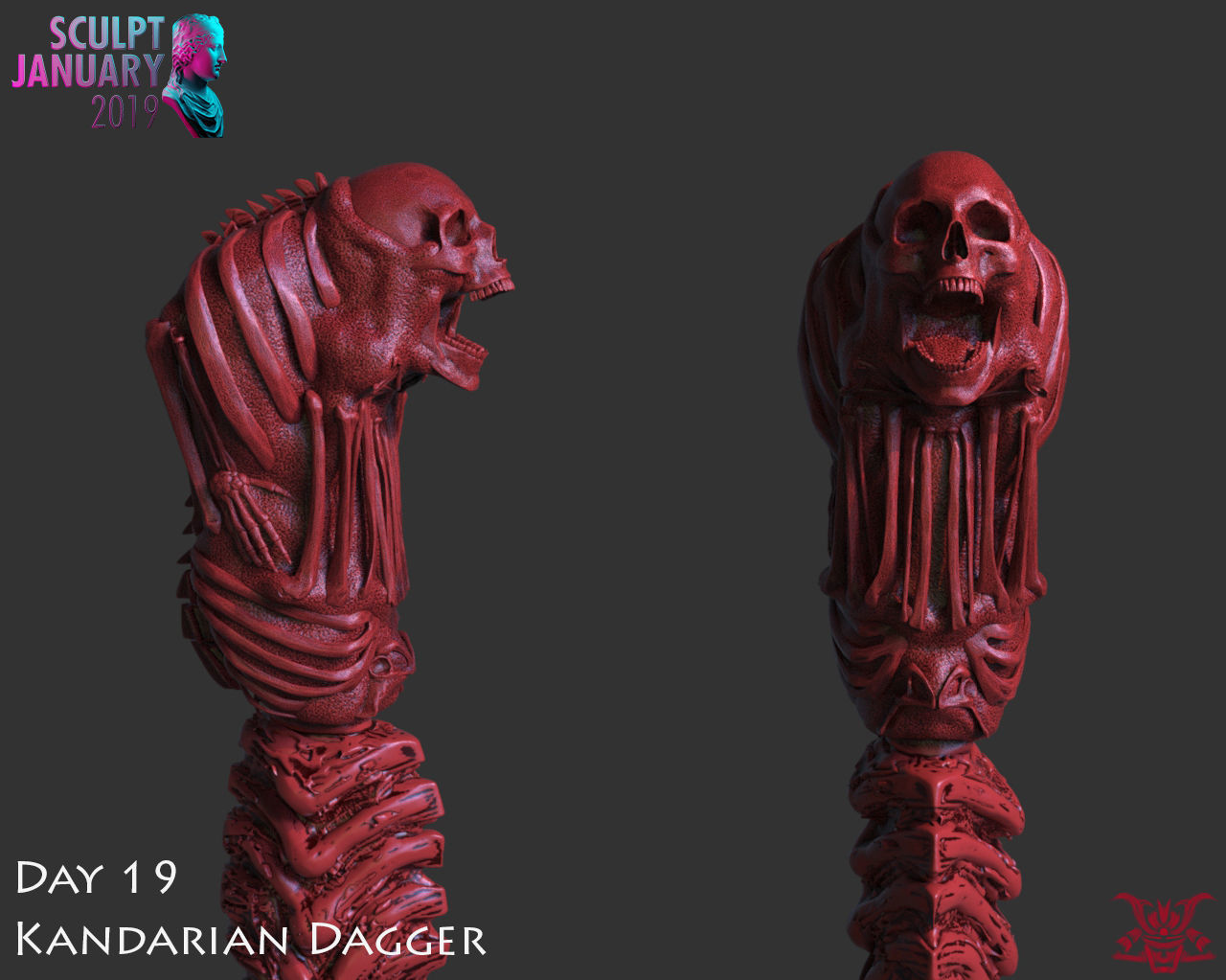 The Kandarian Dagger Timelapse and Model 3D print model_22