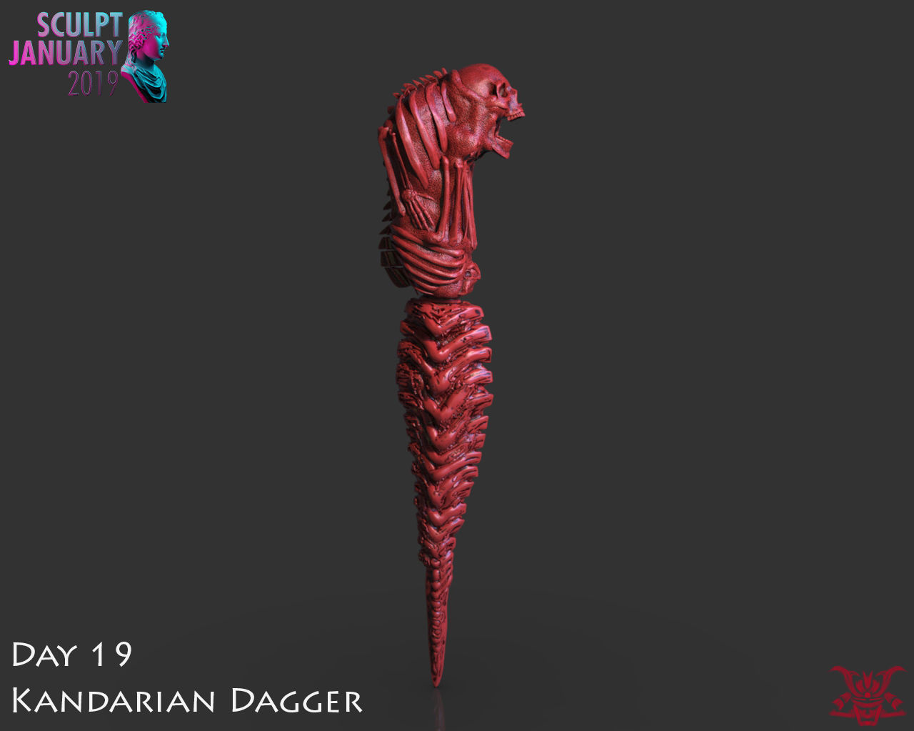 The Kandarian Dagger Timelapse and Model 3D print model_13