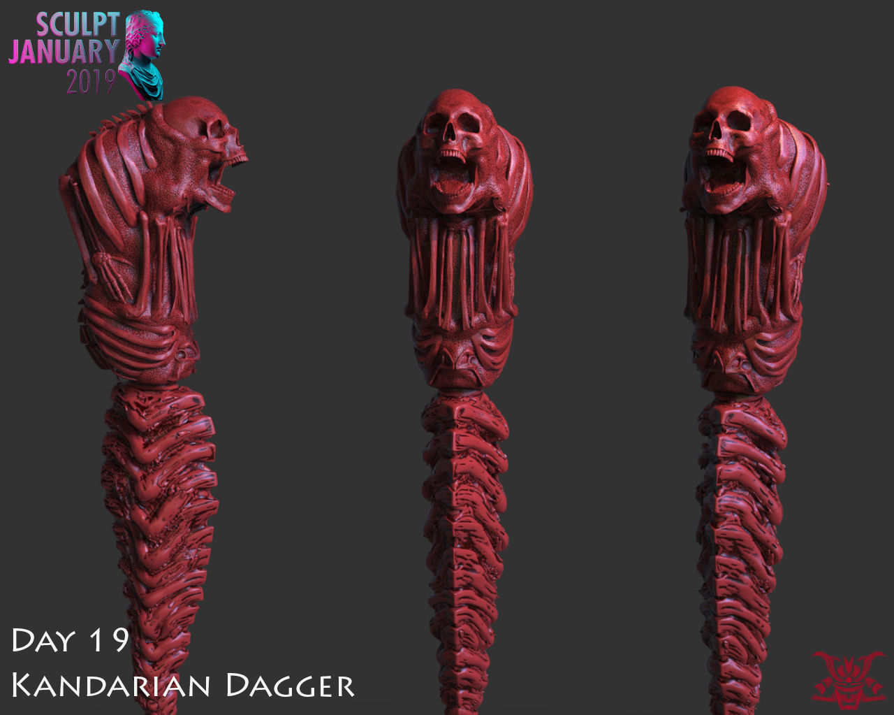 The Kandarian Dagger Timelapse and Model 3D print model_23