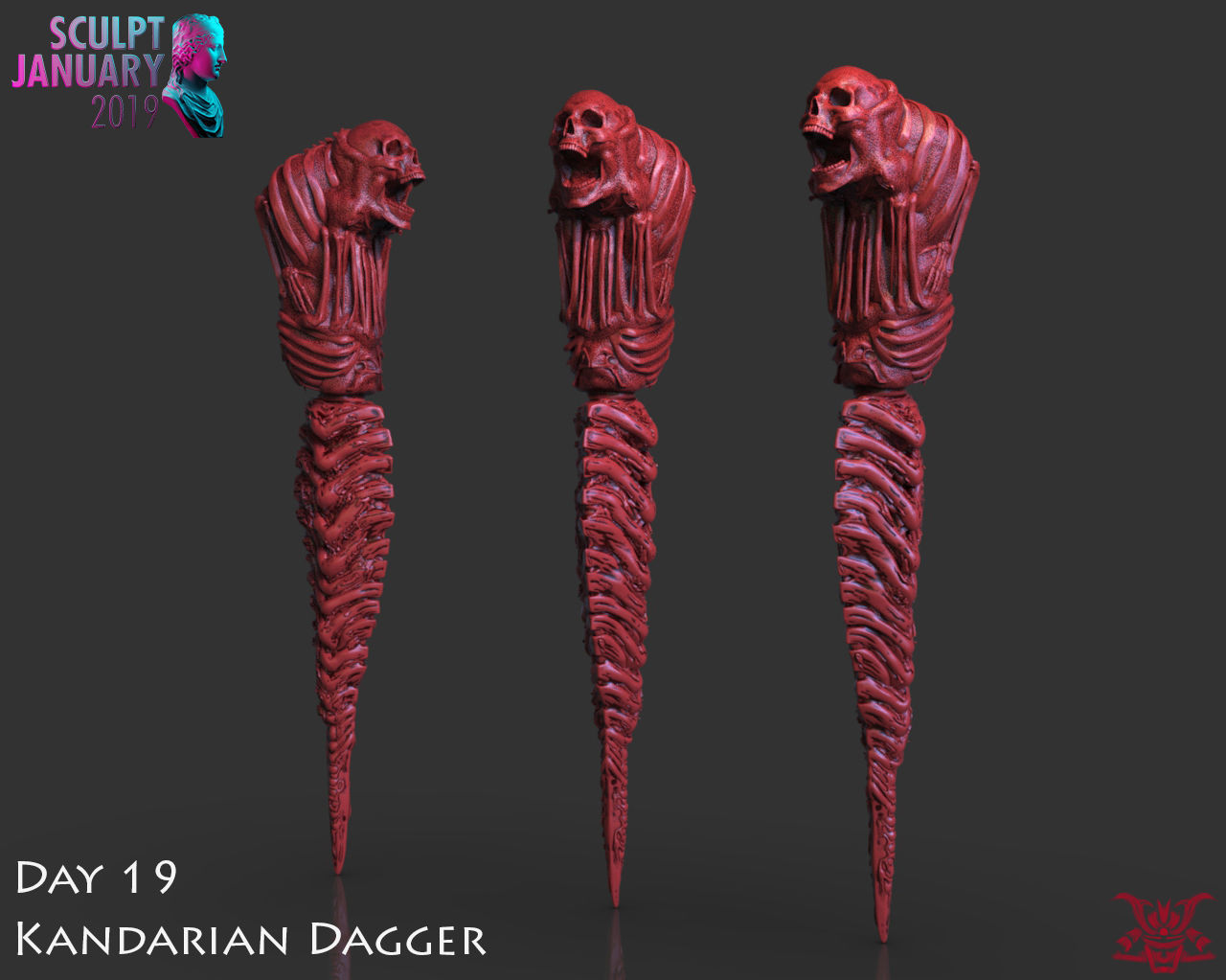 The Kandarian Dagger Timelapse and Model 3D print model_2