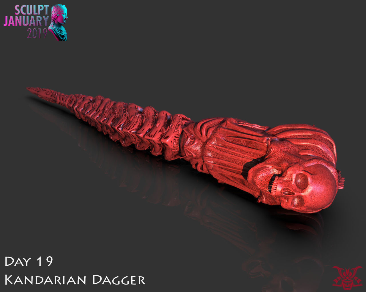 The Kandarian Dagger Timelapse and Model 3D print model_9