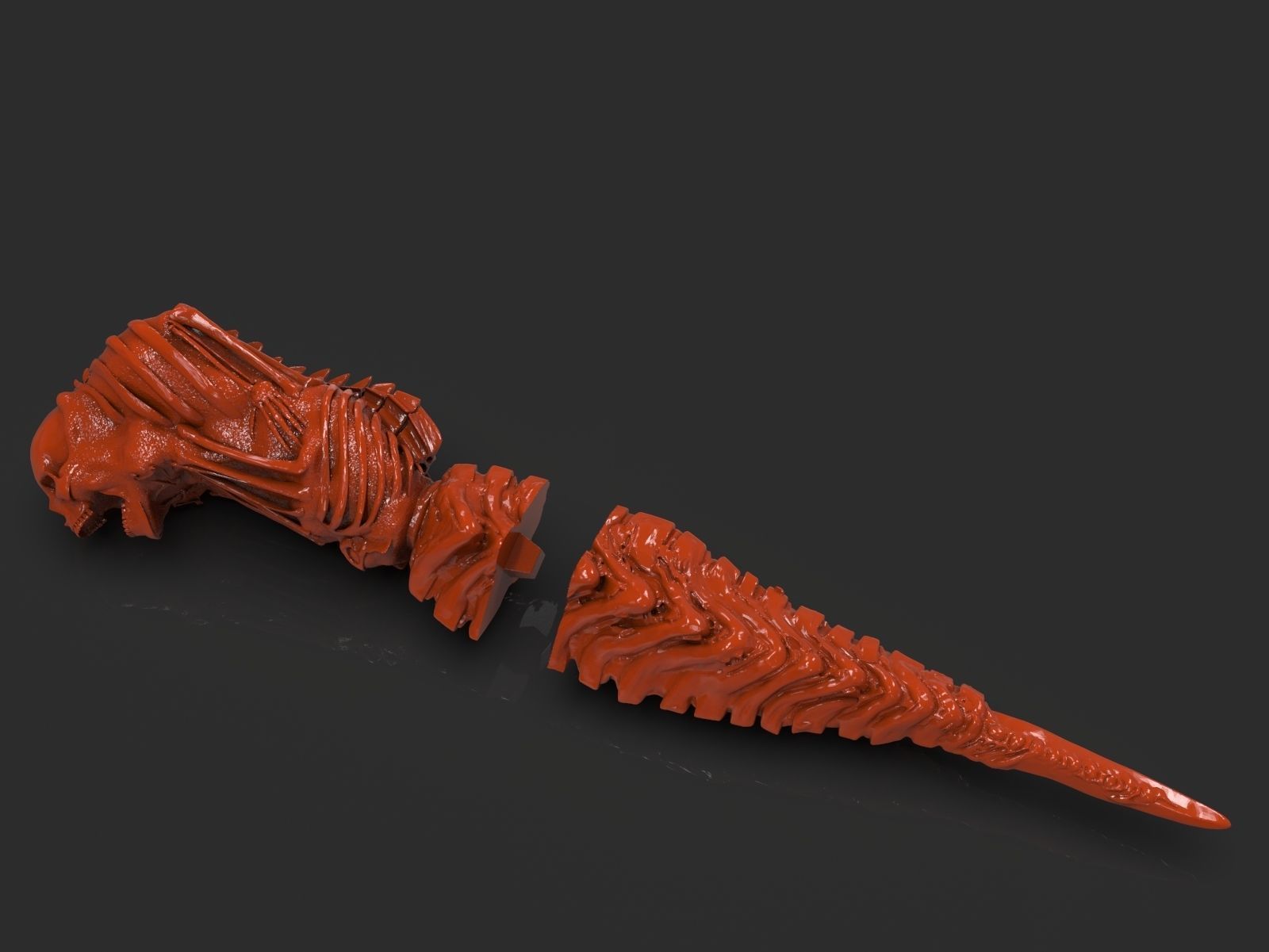 The Kandarian Dagger Timelapse and Model 3D print model_35