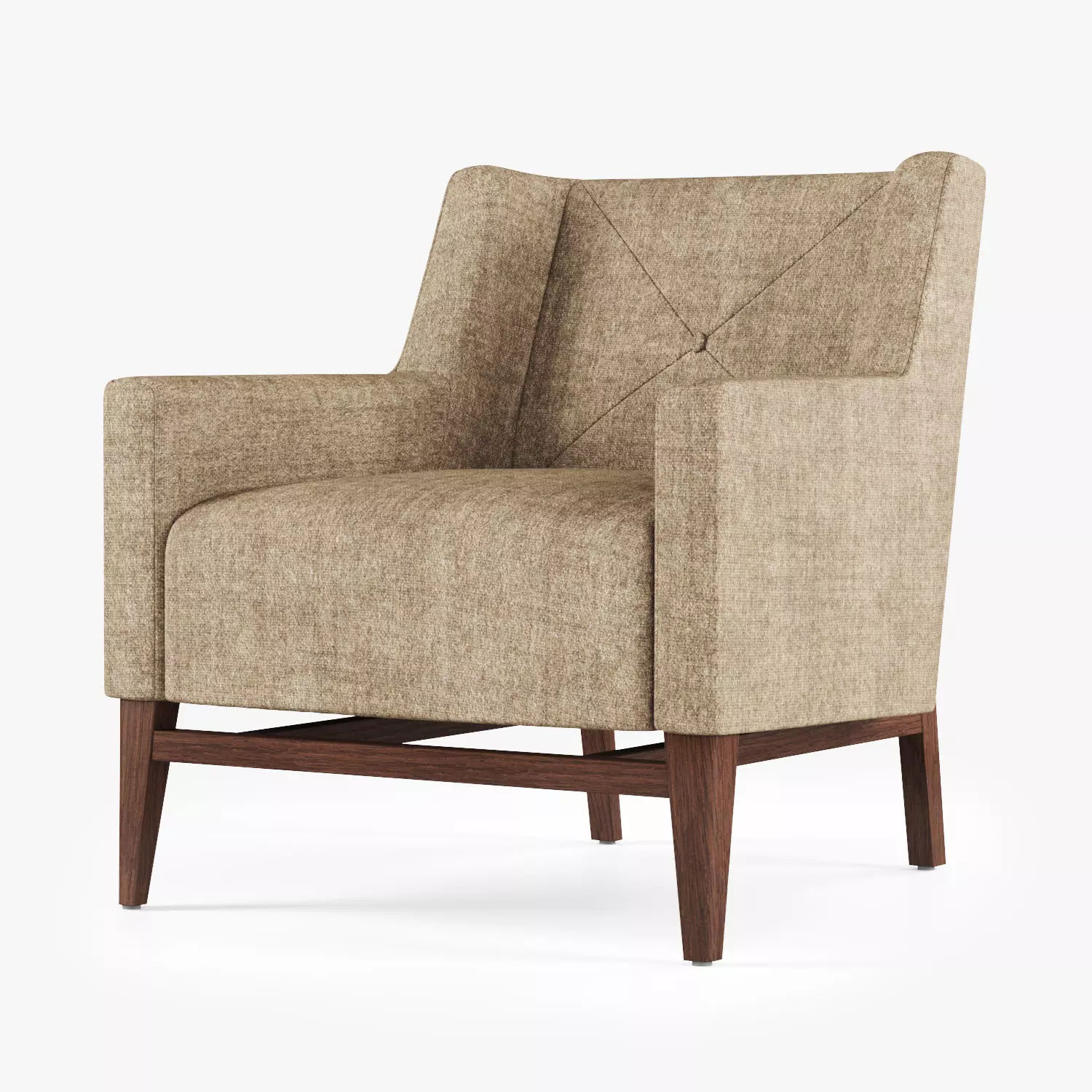 Trestle Lounge Chair 3D model