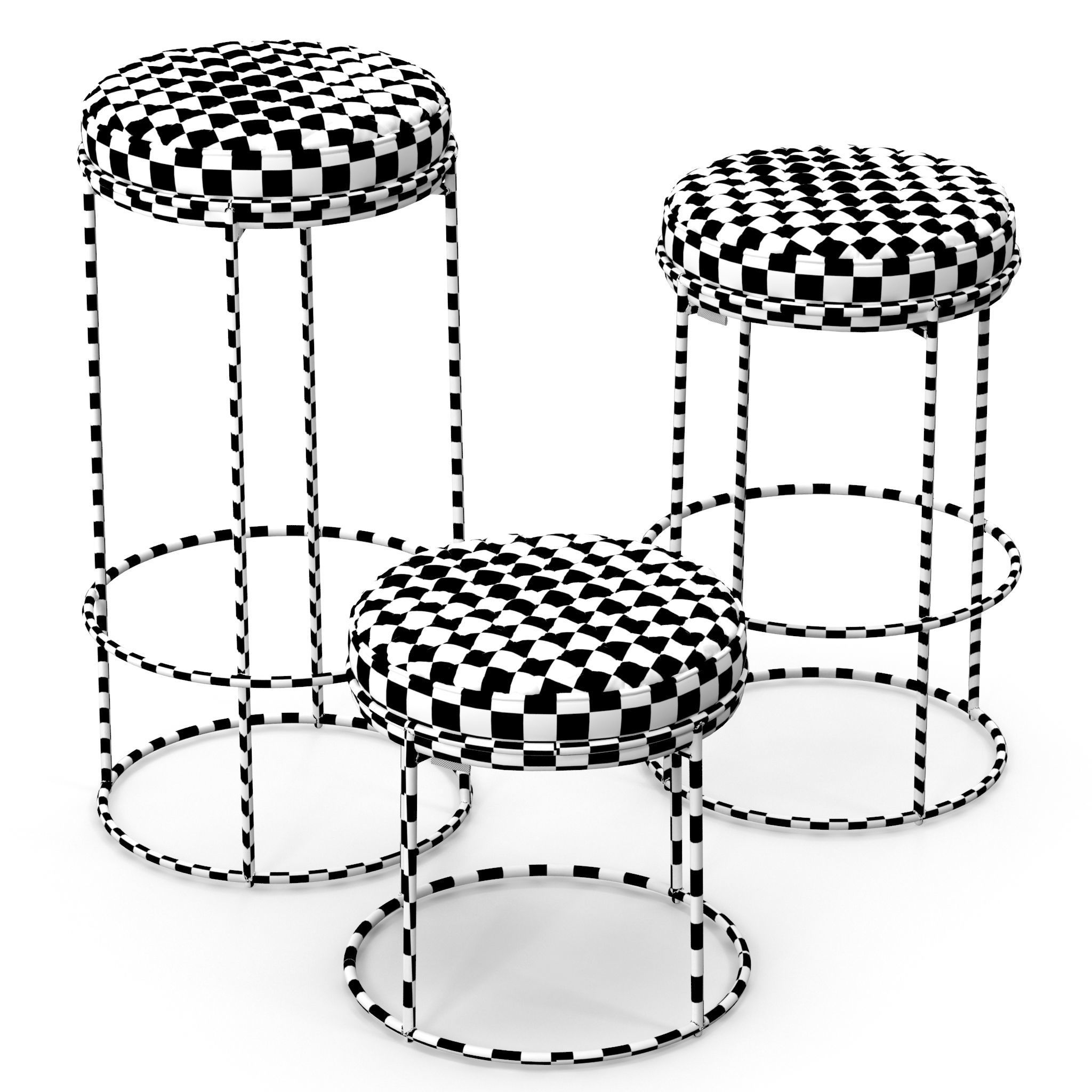 Calligaris Atollo stools 3D model CGTrader