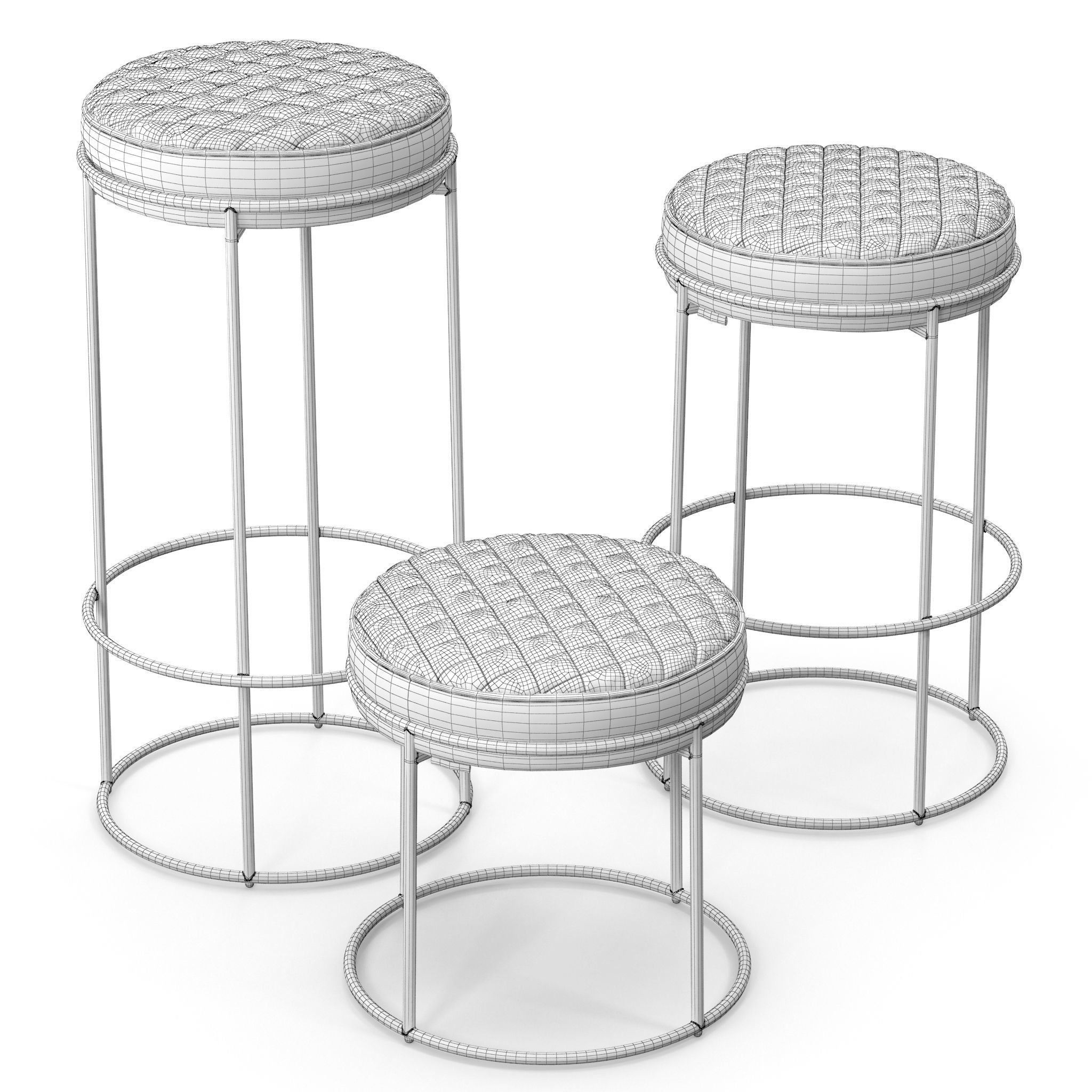 Calligaris Atollo stools 3D model CGTrader