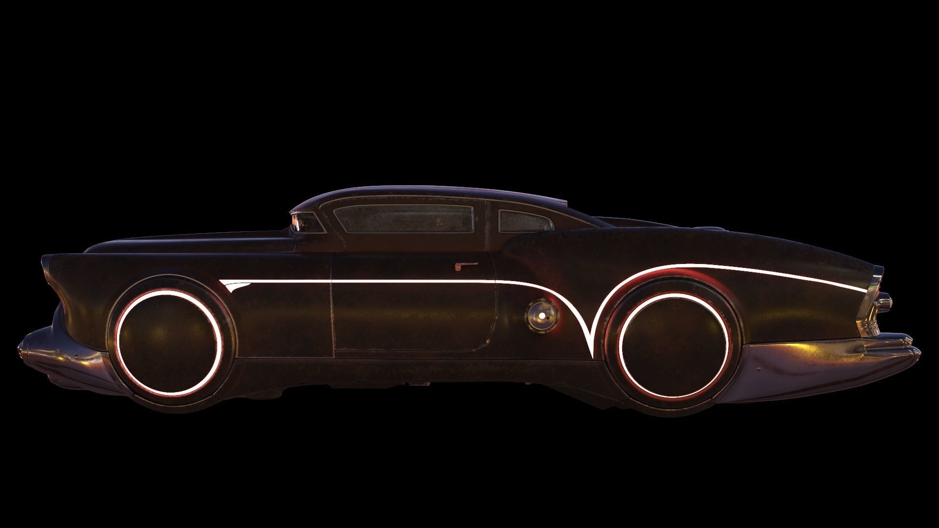 Futuristic flying car 3D model_13