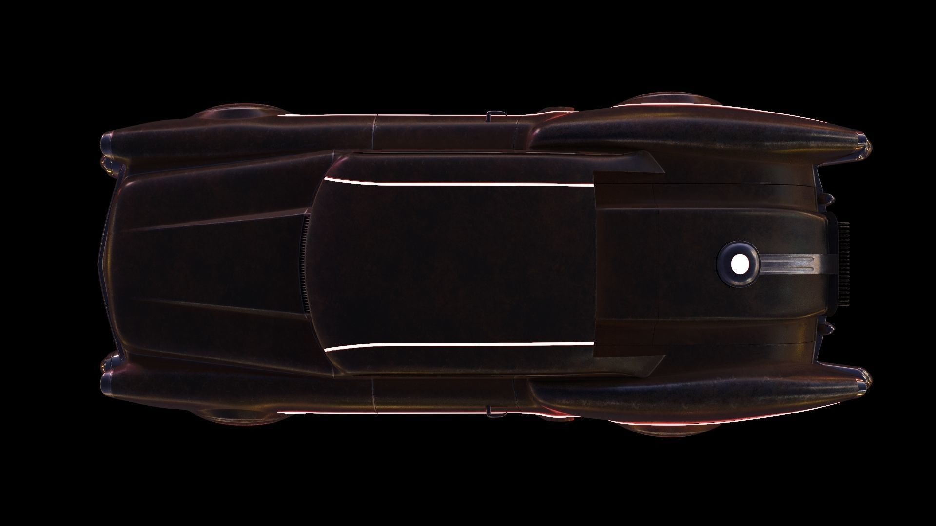 Futuristic flying car 3D model_33