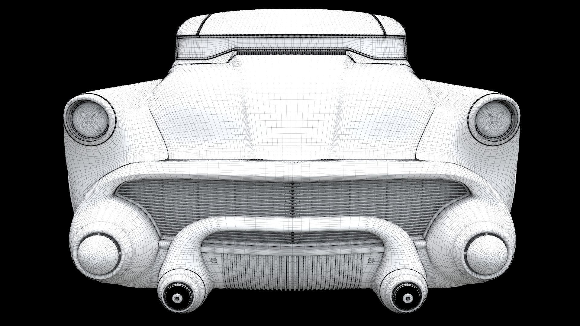 Futuristic flying car 3D model_31